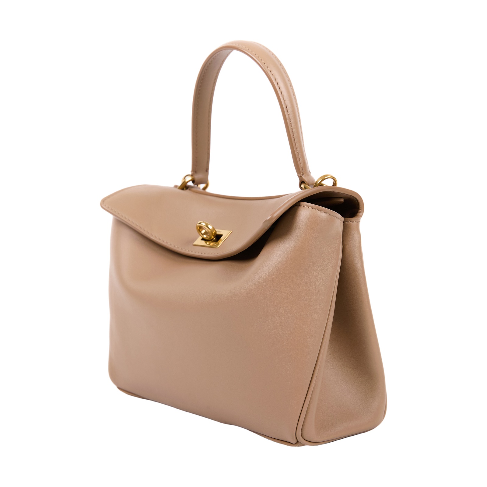 巴黎世家 BALENCIAGA Rodeo Mini 手提包 金色五金 7954562AA4V 奶茶RODEO MINI 背帶/鑰匙圈吊牌