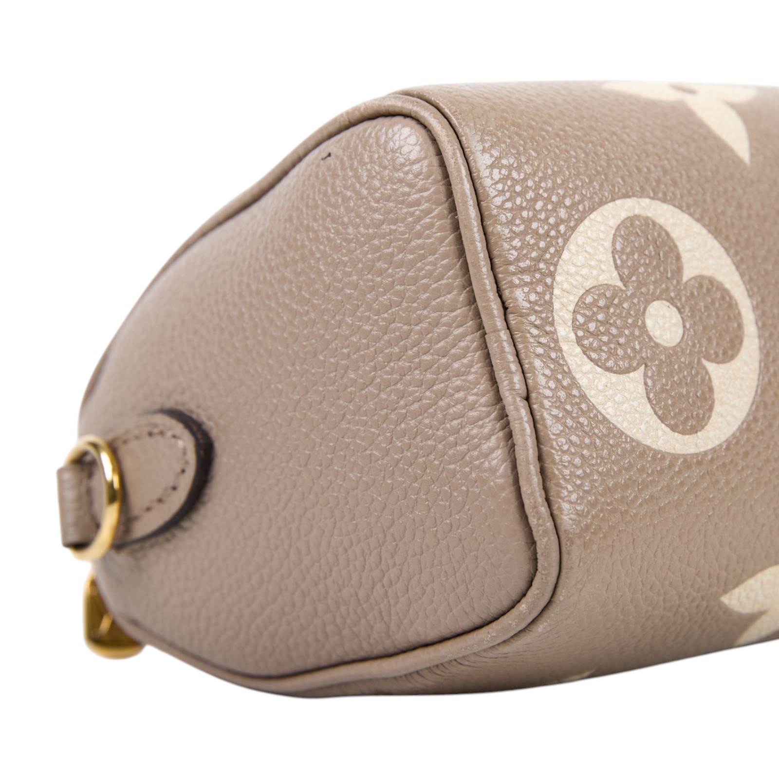路易威登 LOUIS VUITTON Nano Speedy 手提 斜背 肩背包 灰色 奶油色 M82890 晶片款  原廠盒子/防塵袋/背帶/購買證明