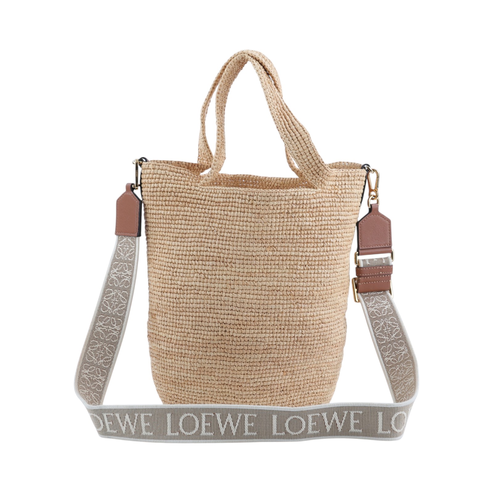 羅意威 LOEWE Slit 手提包 肩背包 斜背包 拉菲草 A685453X07 MINI SLIT竹編水桶包 防塵袋/背帶