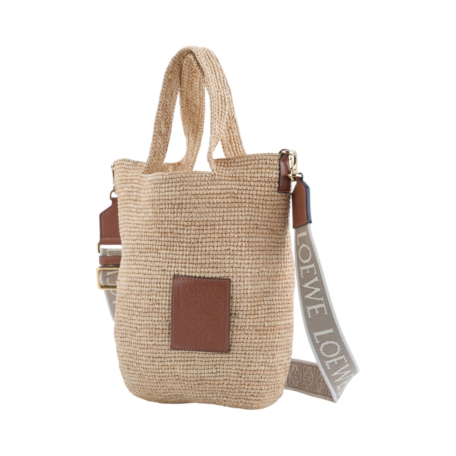羅意威 LOEWE Slit 手提包 肩背包 斜背包 拉菲草 A685453X07 MINI SLIT竹編水桶包 防塵袋/背帶
