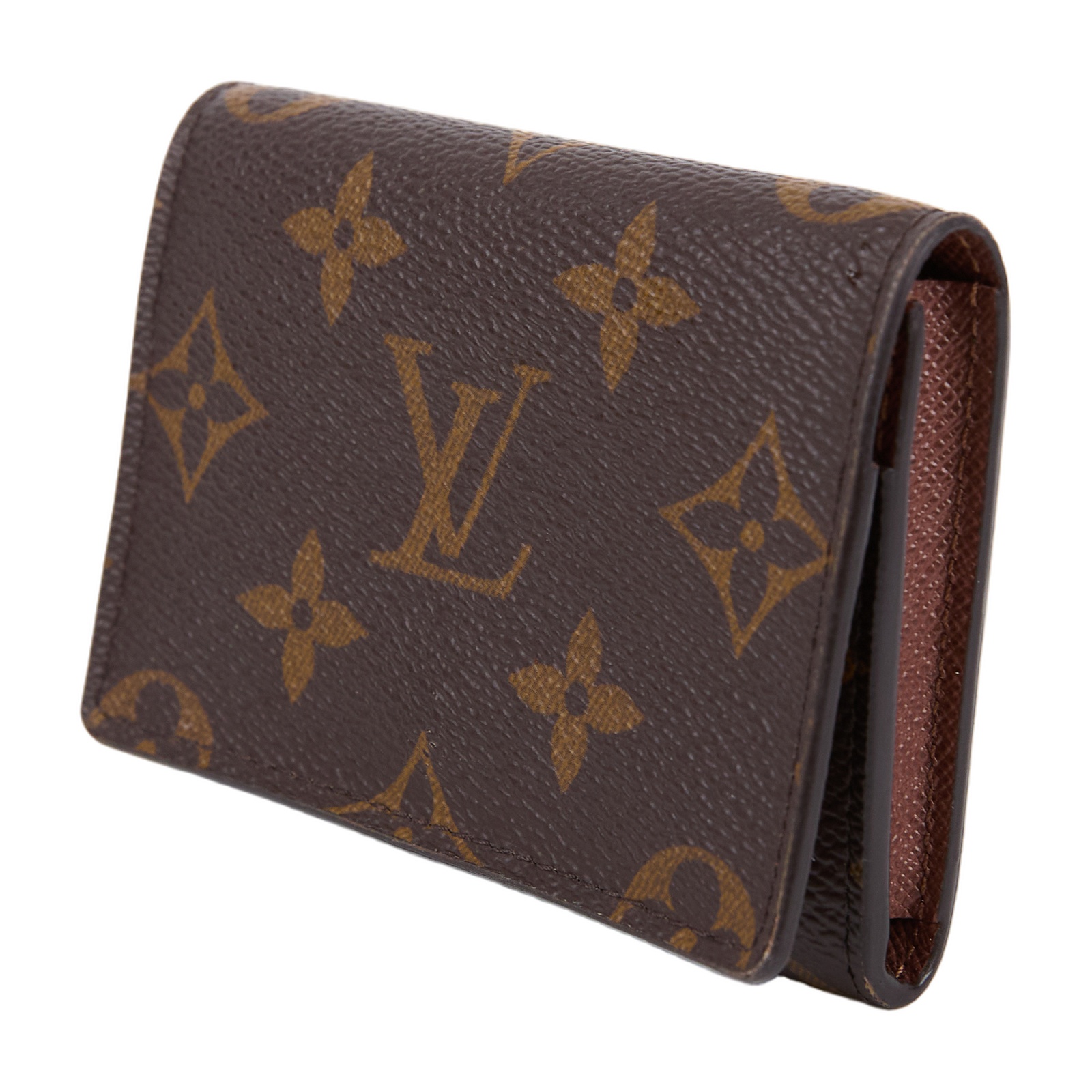 路易威登 LOUIS VUITTON Enveloppe Carte De Visite 卡片套 M63801 晶片款 原花卡夾 無附屬品