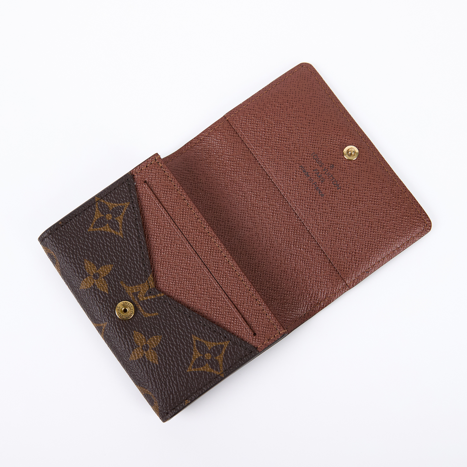 路易威登 LOUIS VUITTON Enveloppe Carte De Visite 卡片套 M63801 晶片款 原花卡夾 無附屬品