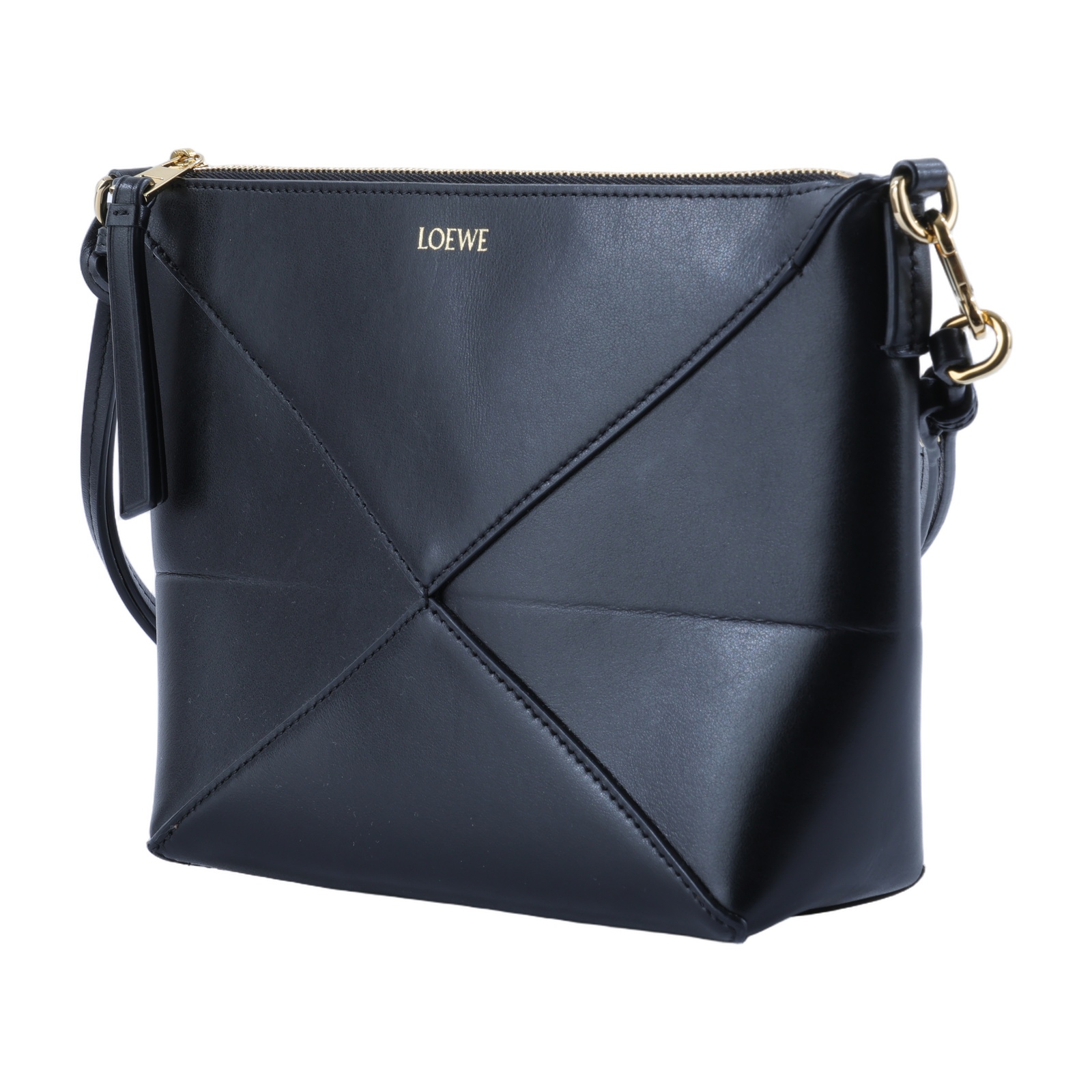 羅意威 LOEWE Puzzle Fold 斜背 手拿包 C510PT1X01 黑Puzzle Fold肩背包 防塵袋