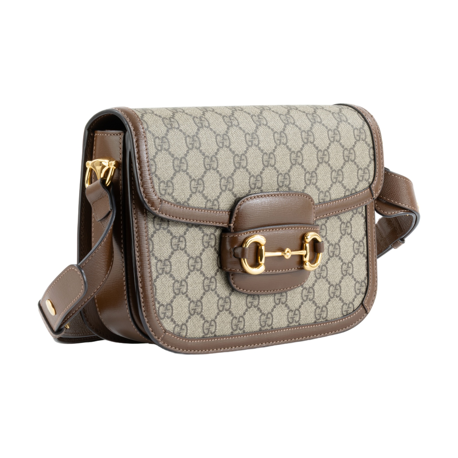古馳 GUCCI 1955 馬銜扣 肩揹袋 602204 92TCG 棕1955馬銜包 原廠盒子/防塵袋