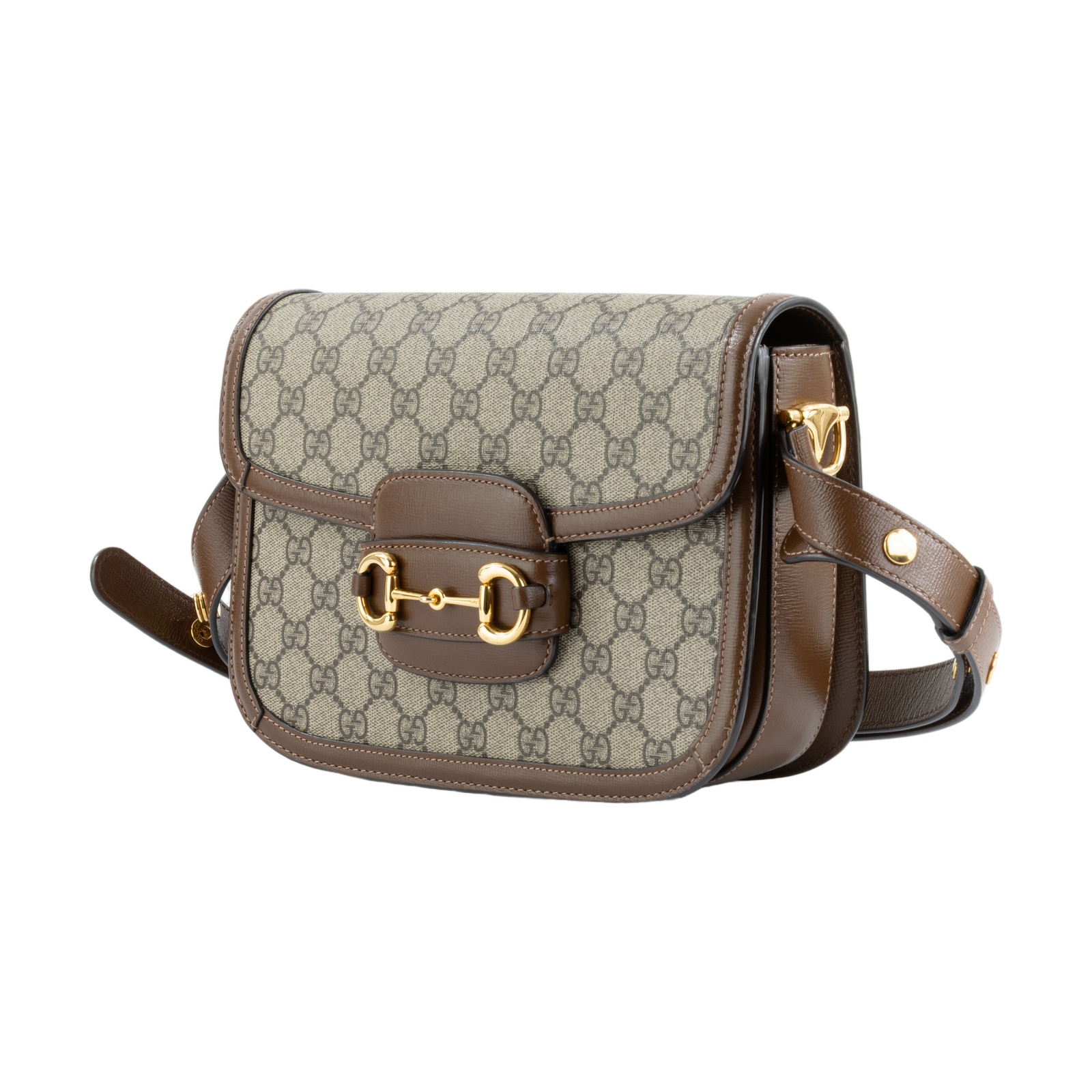 古馳 GUCCI 1955 馬銜扣 肩揹袋 602204 92TCG 棕1955馬銜包 原廠盒子/防塵袋