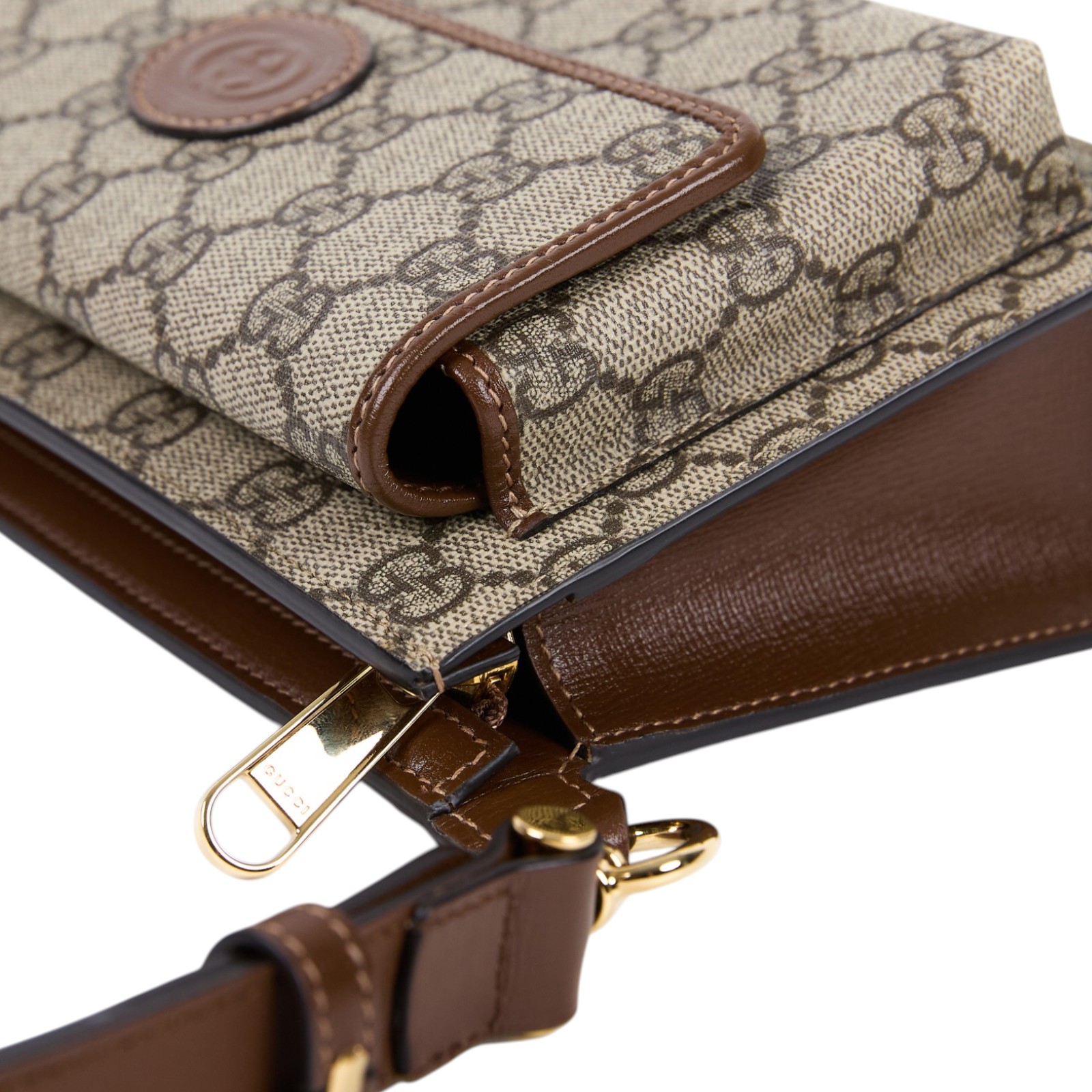 古馳 GUCCI Interlocking G 腰包 746300 92TCG 咖GG腰包 無附屬品