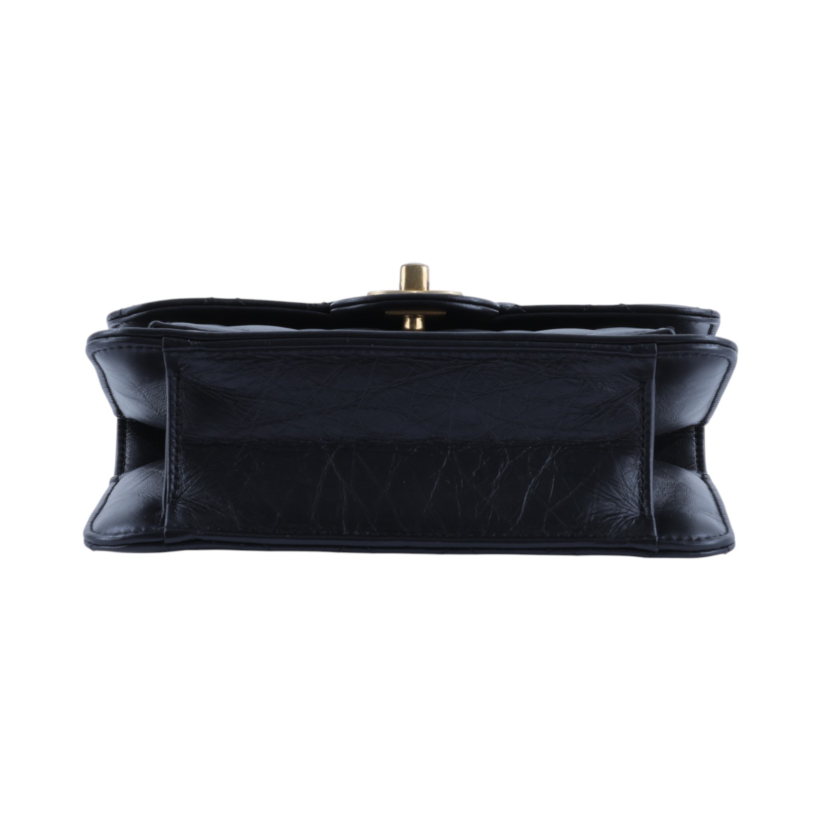 香奈兒 CHANEL Mini Flap 肩背包 斜背包 AS4051 晶片款 黑金豆腐包 防塵袋