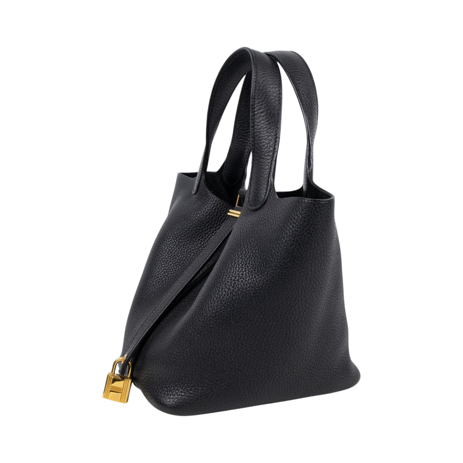 愛馬仕 Hermes Picotin Lock 18 菜籃子包 金色五金 黑色 H056289CC89 /Y AM 001 UH  原廠盒子/防塵袋/鎖組