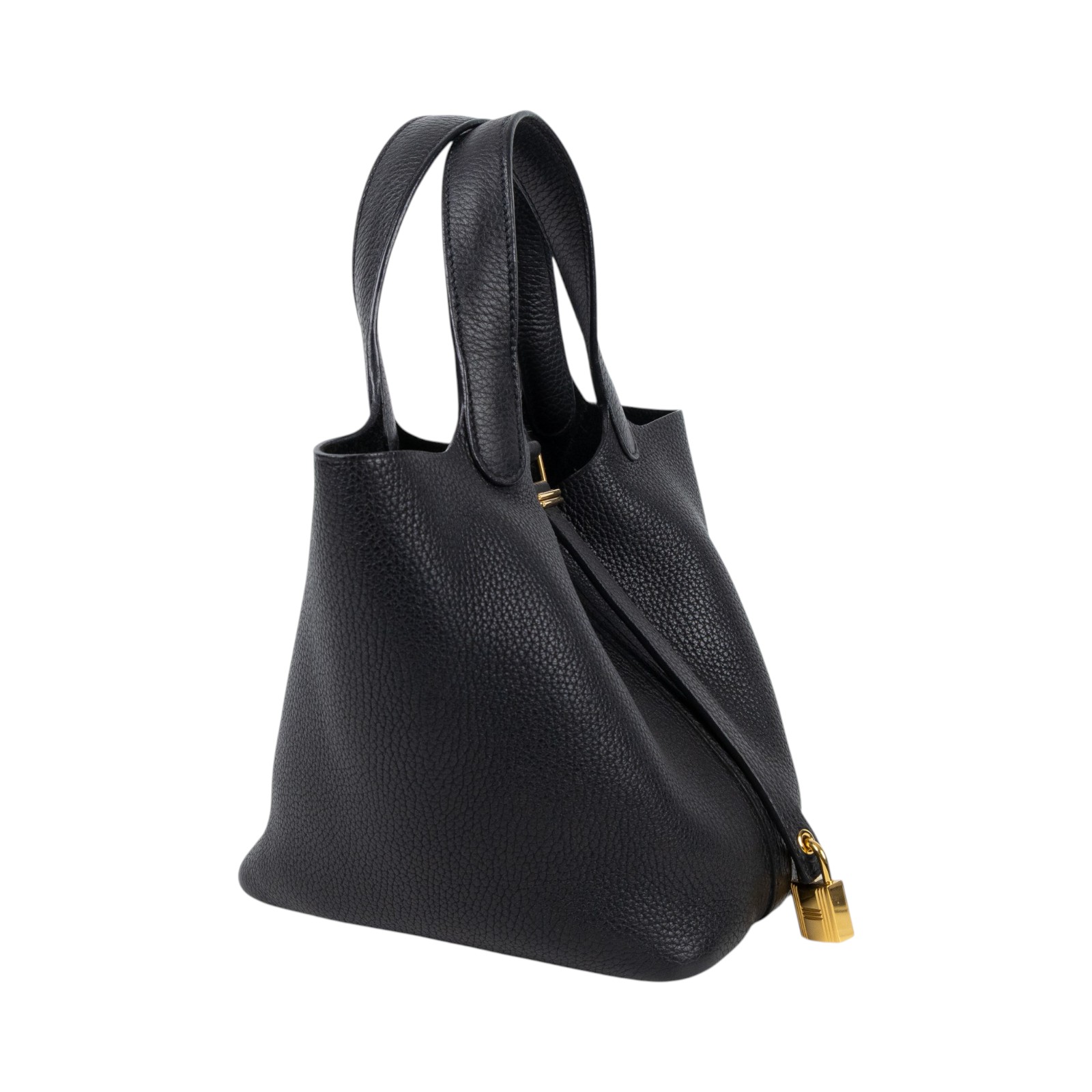 愛馬仕 Hermes Picotin Lock 18 菜籃子包 金色五金 黑色 H056289CC89 /Y AM 001 UH  原廠盒子/防塵袋/鎖組