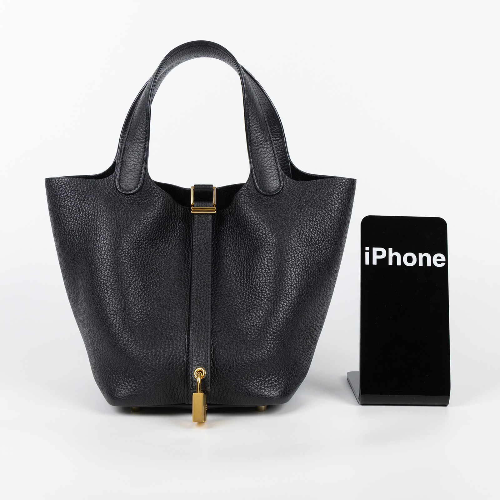 愛馬仕 Hermes Picotin Lock 18 菜籃子包 金色五金 黑色 H056289CC89 /Y AM 001 UH  原廠盒子/防塵袋/鎖組