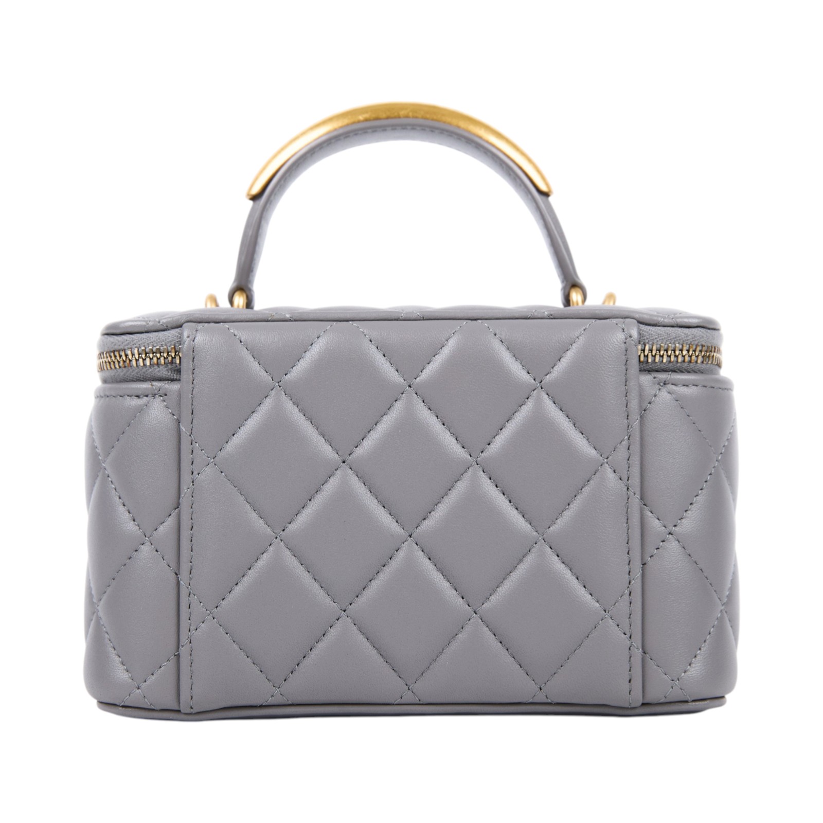 香奈兒 CHANEL Vanity Case 化妝箱 AP2199 B08846 晶片款 灰手把VANITY CASE 無附屬品