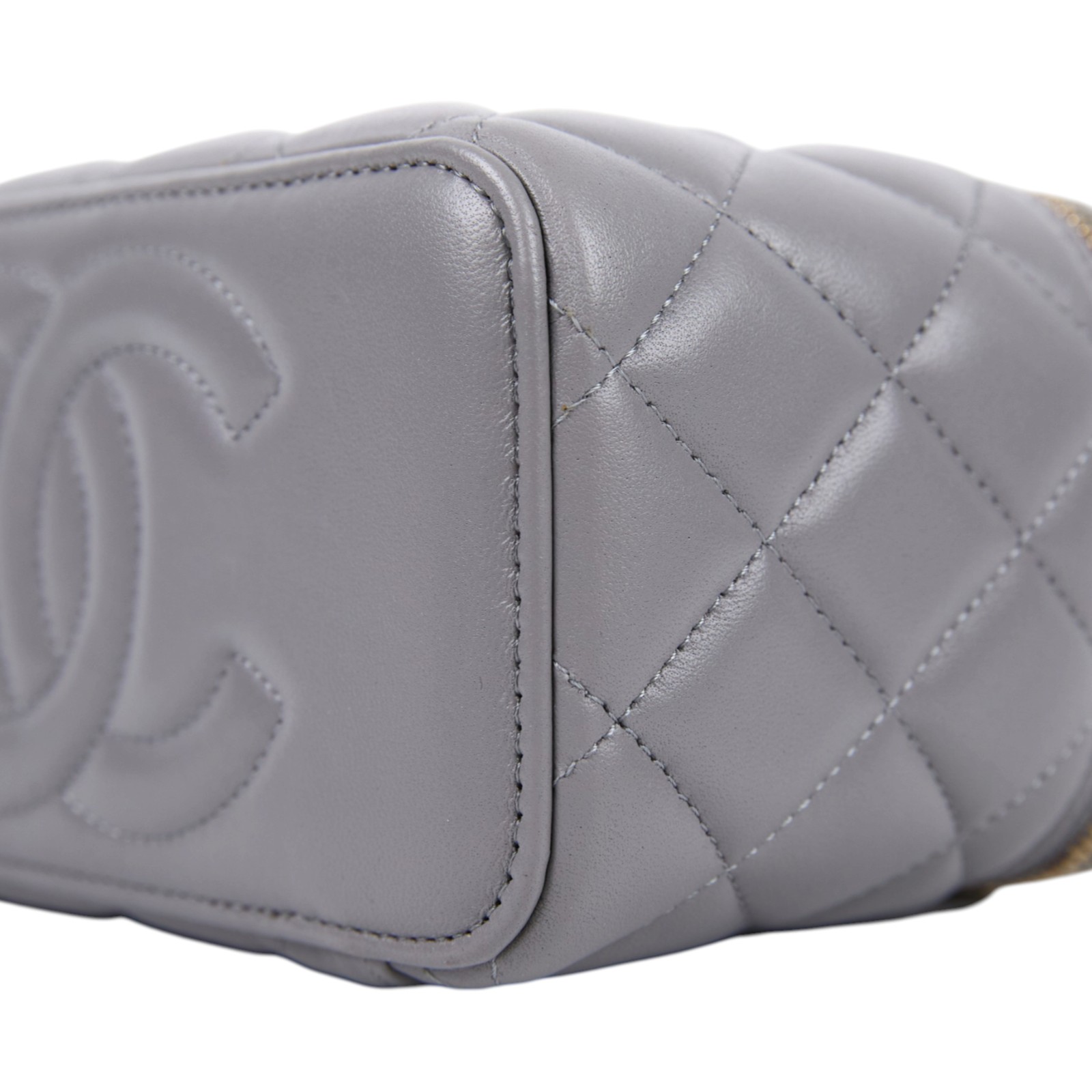 香奈兒 CHANEL Vanity Case 化妝箱 AP2199 B08846 晶片款 灰手把VANITY CASE 無附屬品