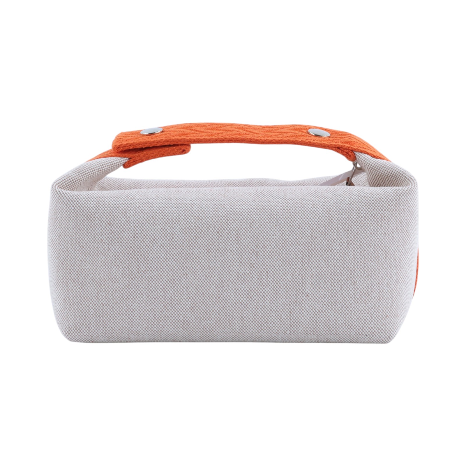 愛馬仕 Hermes Bride a Brac PM 小型 盥洗包 手提包 米色 橘色 H103351Mv01   無附屬品
