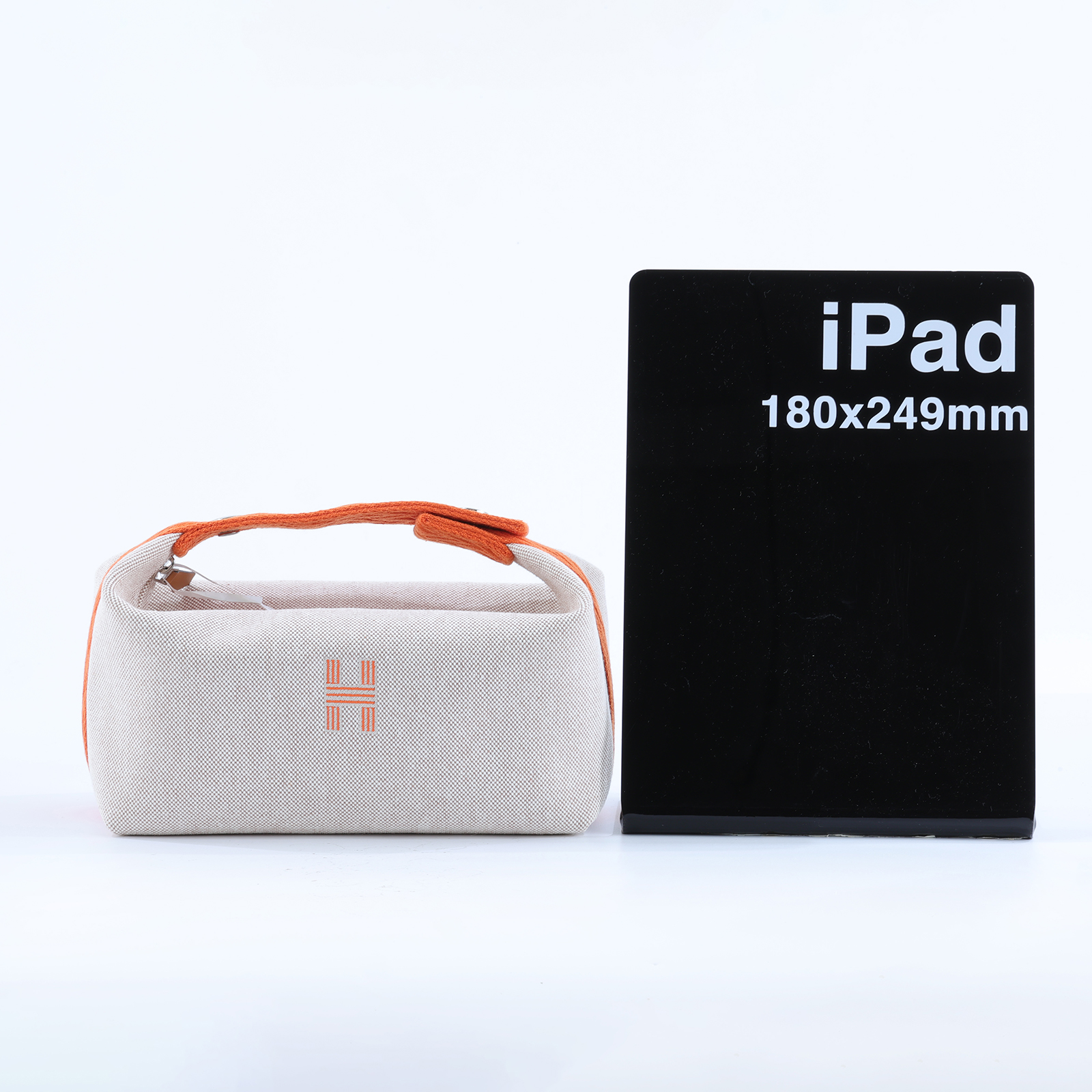 愛馬仕 Hermes Bride a Brac PM 小型 盥洗包 手提包 米色 橘色 H103351Mv01   無附屬品