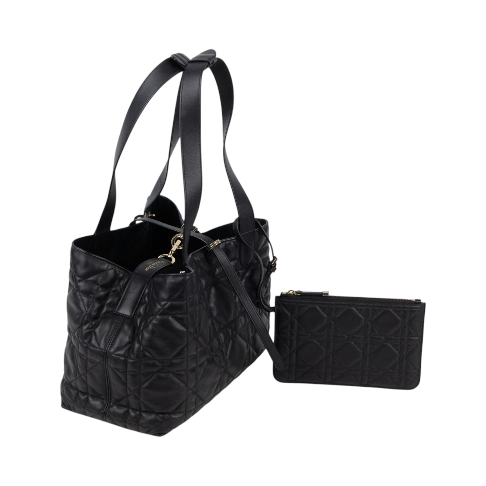 迪奧 CHRISTIAN DIOR Dior Toujours 中型 手提袋 小牛皮 M2821OSHJ  原廠盒子/防塵袋/購買證明/內袋