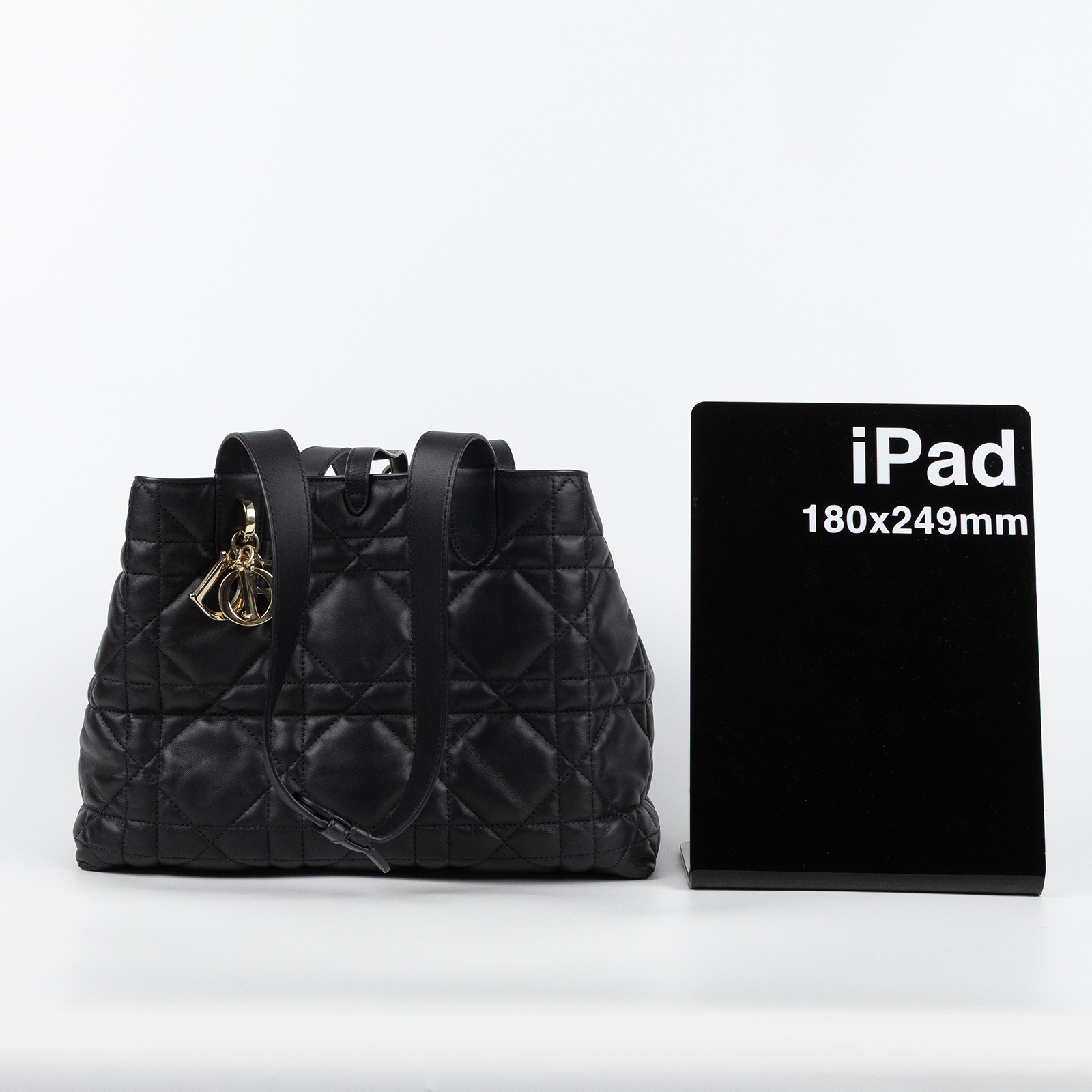 迪奧 CHRISTIAN DIOR Dior Toujours 中型 手提袋 小牛皮 M2821OSHJ  原廠盒子/防塵袋/購買證明/內袋