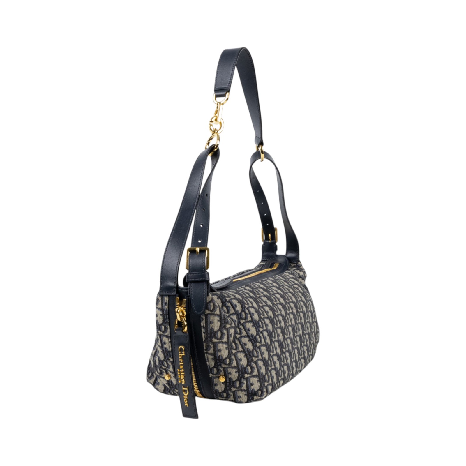 迪奧 CHRISTIAN DIOR D-Journey 中型包 Oblique 緹花 M2417UTZQ  原廠盒子/防塵袋/購買證明