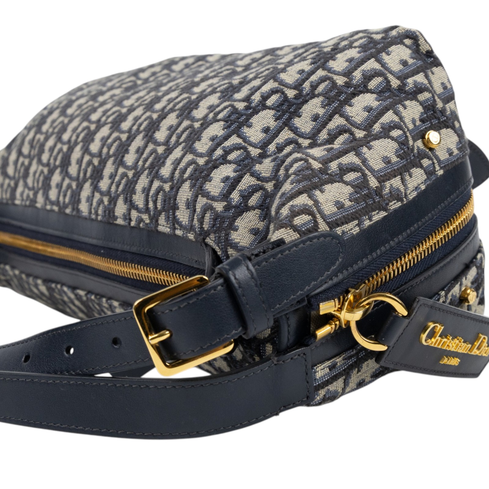 迪奧 CHRISTIAN DIOR D-Journey 中型包 Oblique 緹花 M2417UTZQ  原廠盒子/防塵袋/購買證明