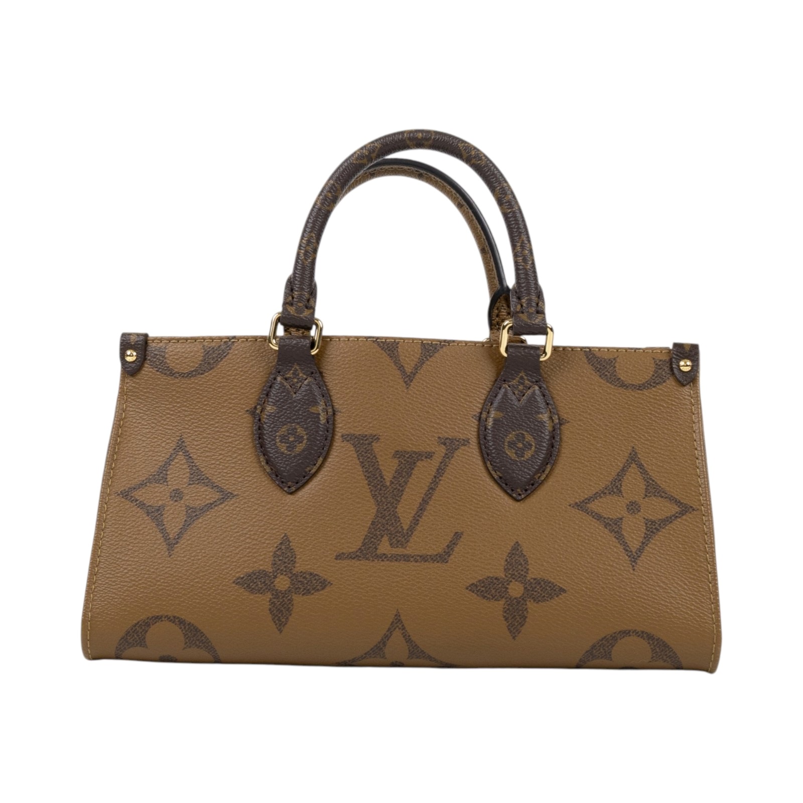 路易威登 LOUIS VUITTON OnTheGo East West 皮革飾邊 經典帆布 手提 斜背包 M46653 晶片款  原廠盒子/防塵袋/背帶/零錢包