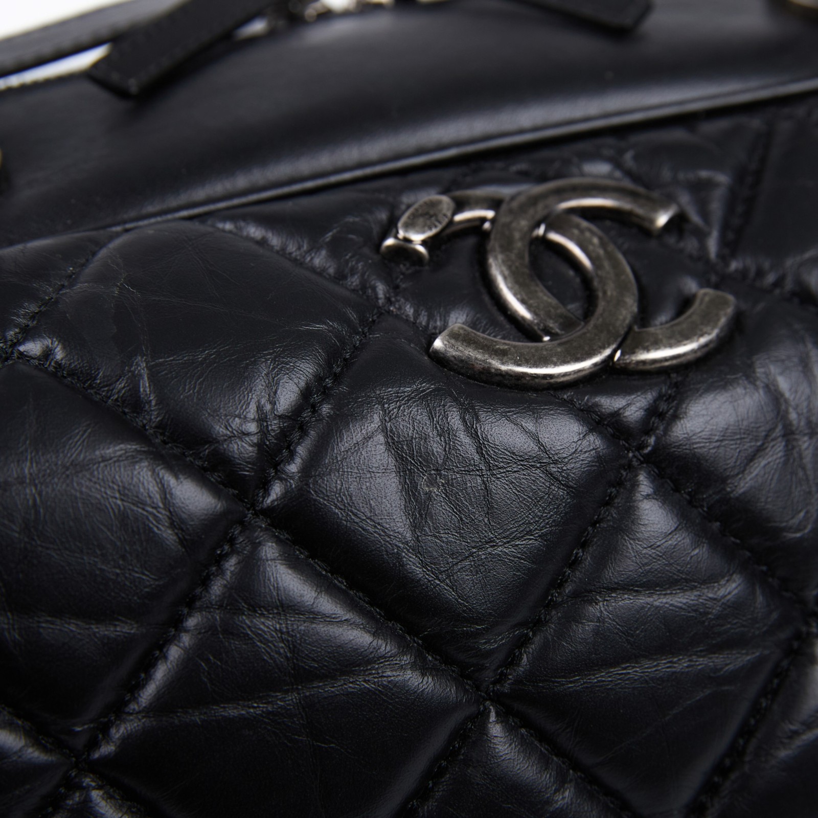 香奈兒 CHANEL 大號 保齡球包 手提包  21開黑大號保齡球包 背帶