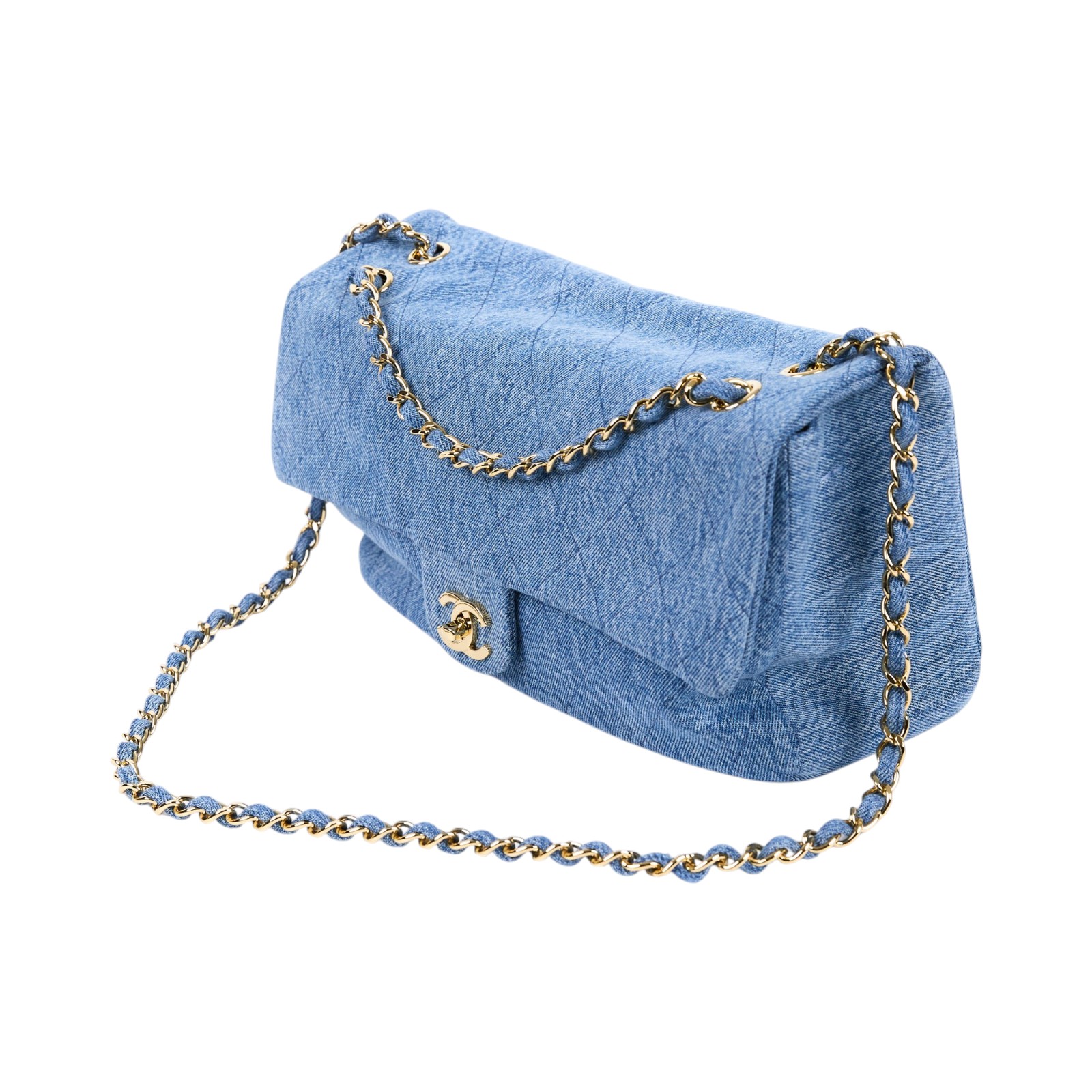 香奈兒 CHANEL 特大號垂蓋手袋 Maxi Flap Bag AS6281 B25004 晶片款 單寧 MAXI FLAP BAG 防塵袋