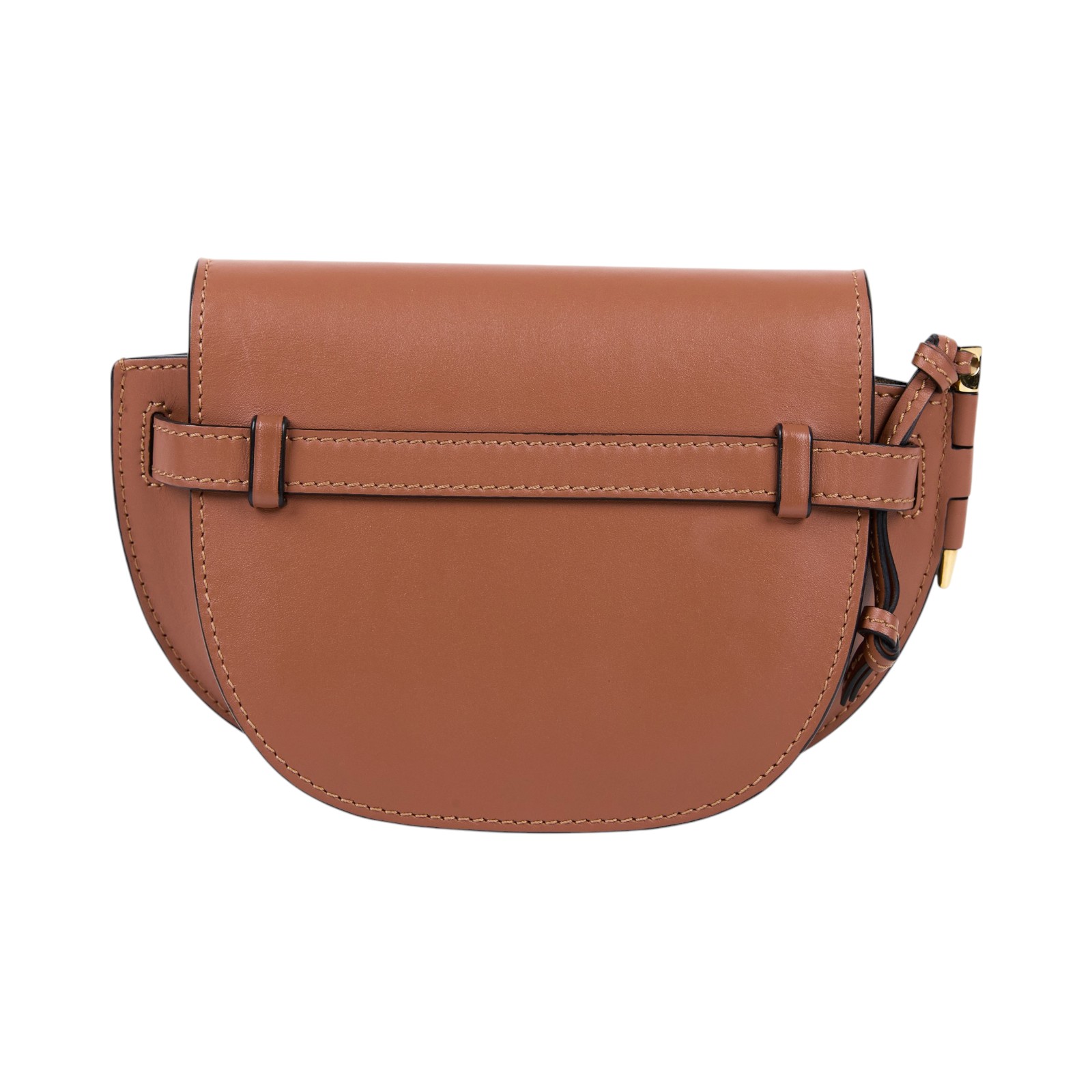 羅意威 LOEWE Mini Gate Dual bag 迷你 小牛皮 肩背包 帆布背帶 A650N46X13 焦糖MINI GATE 帆布背帶款 防塵袋/背帶