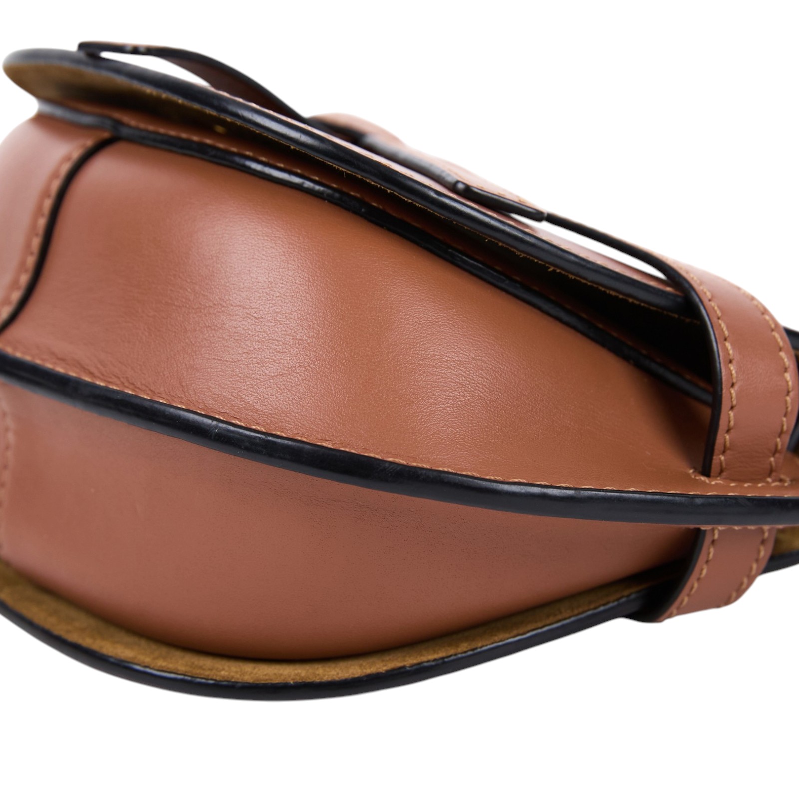 羅意威 LOEWE Mini Gate Dual bag 迷你 小牛皮 肩背包 帆布背帶 A650N46X13 焦糖MINI GATE 帆布背帶款 防塵袋/背帶