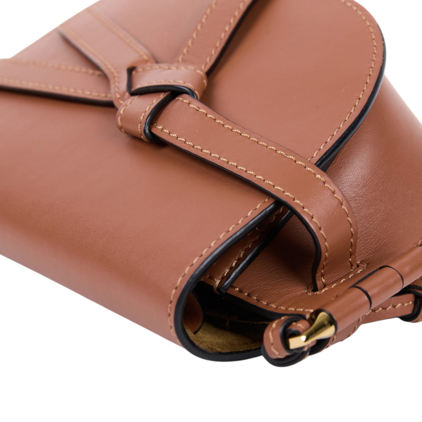 羅意威 LOEWE Mini Gate Dual bag 迷你 小牛皮 肩背包 帆布背帶 A650N46X13 焦糖MINI GATE 帆布背帶款 防塵袋/背帶