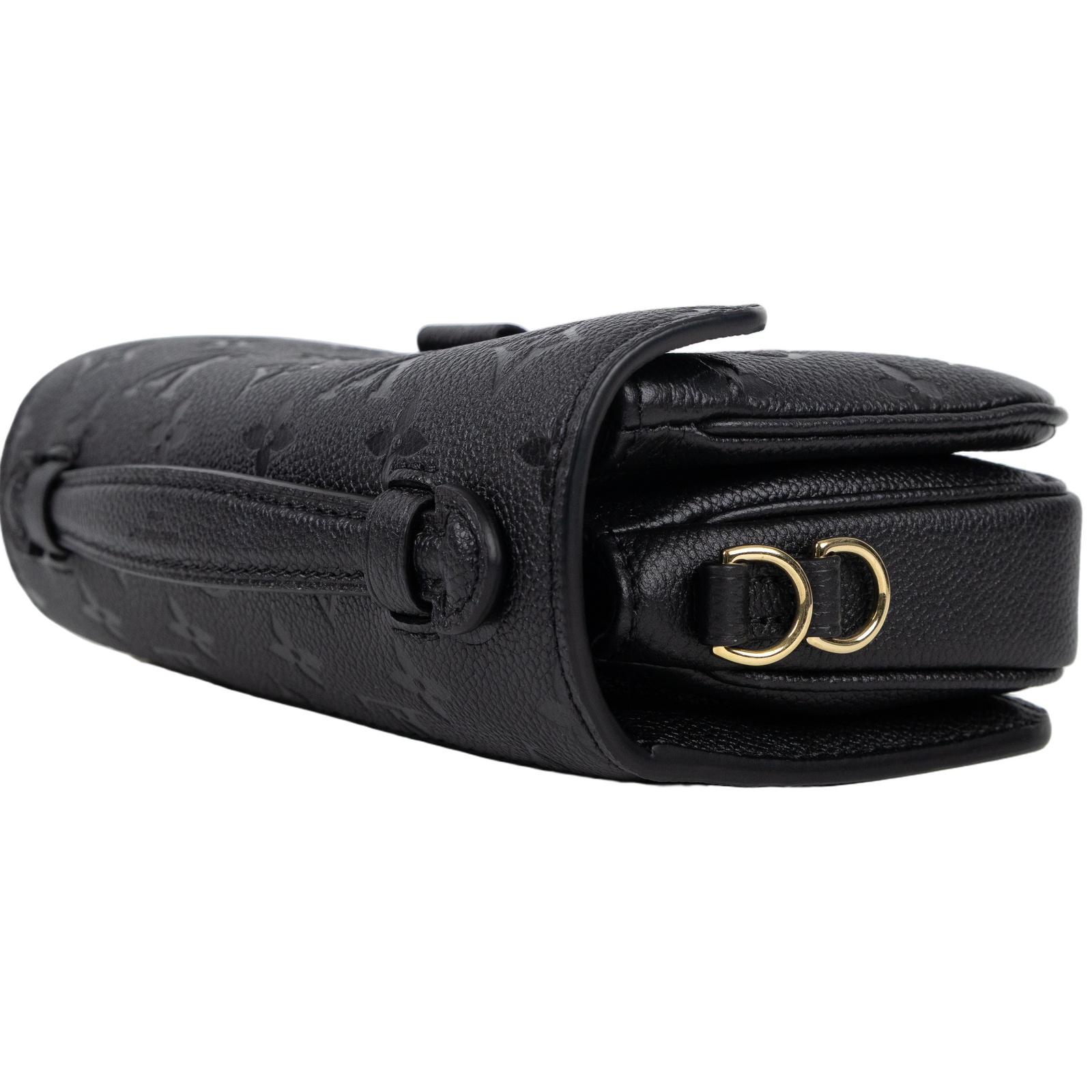 路易威登 LOUIS VUITTON Pochette Métis East West 鏈條 郵差包 腋下單肩包 黑色 M46595 晶片款  原廠盒子/防塵袋/背帶2