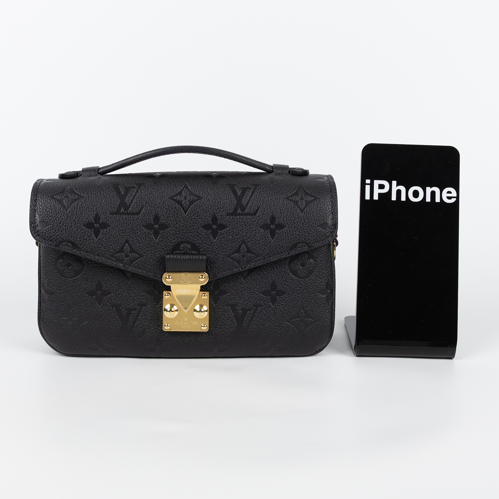 路易威登 LOUIS VUITTON Pochette Métis East West 鏈條 郵差包 腋下單肩包 黑色 M46595 晶片款  原廠盒子/防塵袋/背帶2