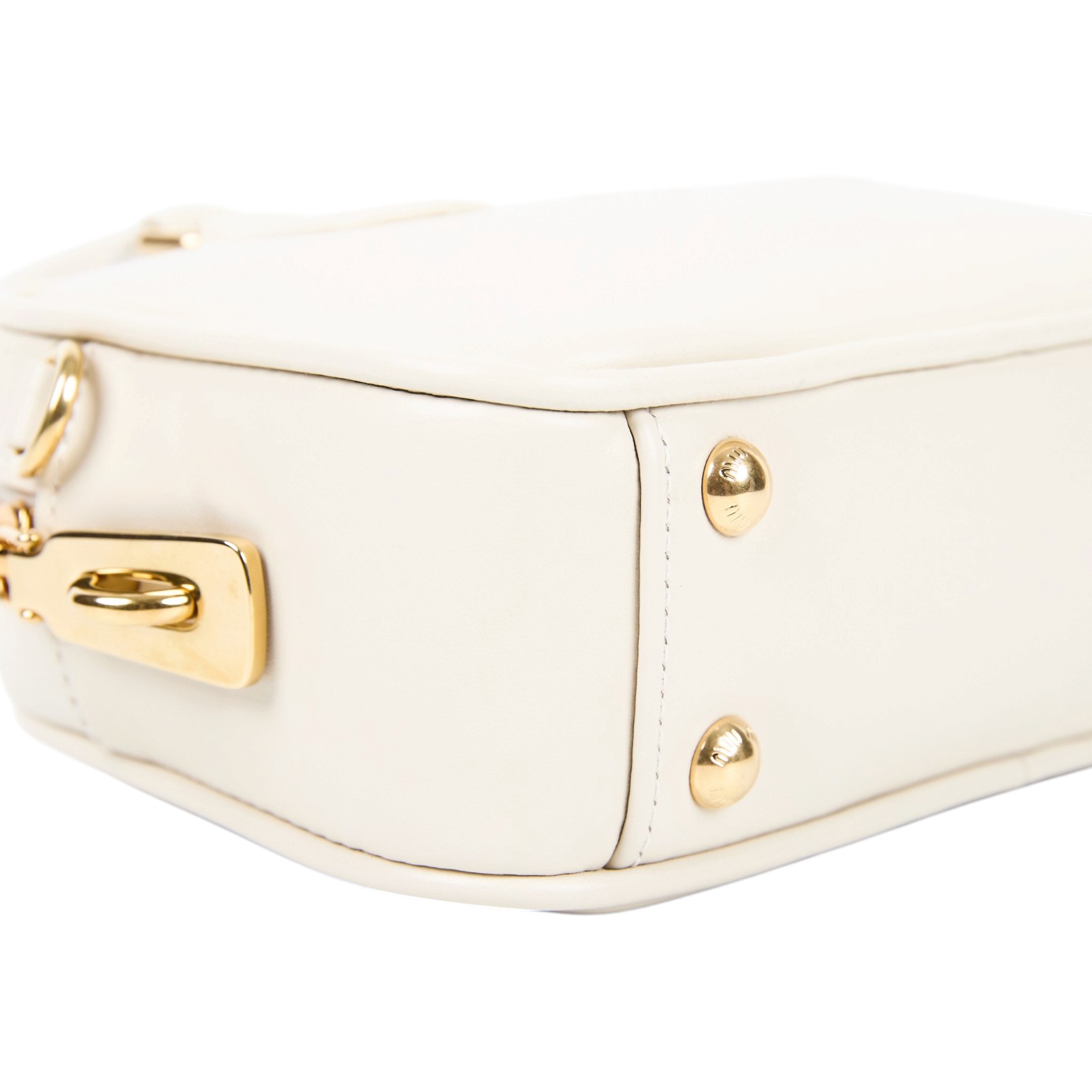 繆繆 MIU MIU Arcadie 皮革手袋 Arcadie leather bag 5BB123_ACR3 白ARCADIE皮革手袋 防塵袋/背帶/鎖組
