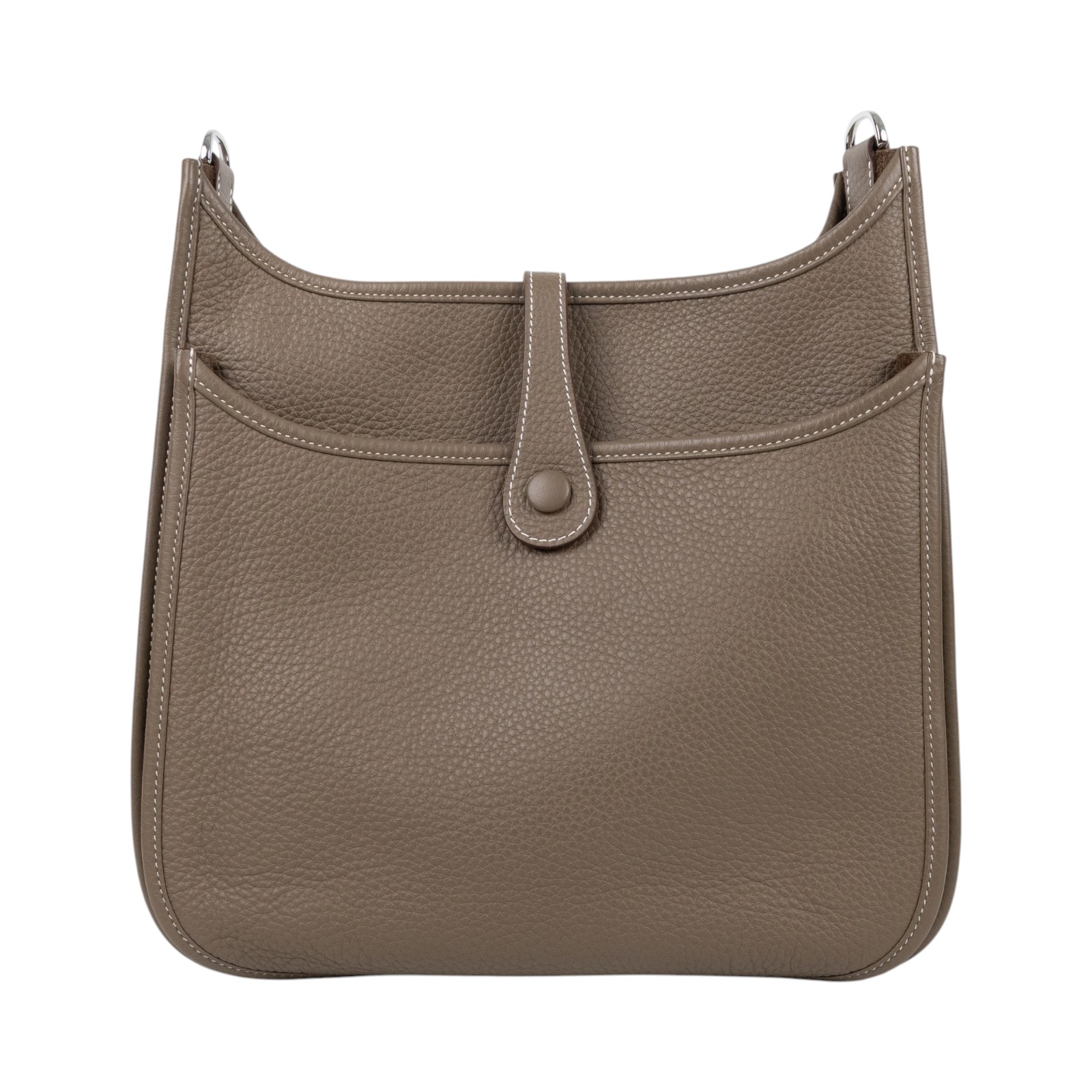 愛馬仕 Hermes Evelyne Bag 伊芙琳包 29 馬蹄型 EV29 W BS 009 ZB W刻大象灰 EVELYNE29 防塵袋/背帶