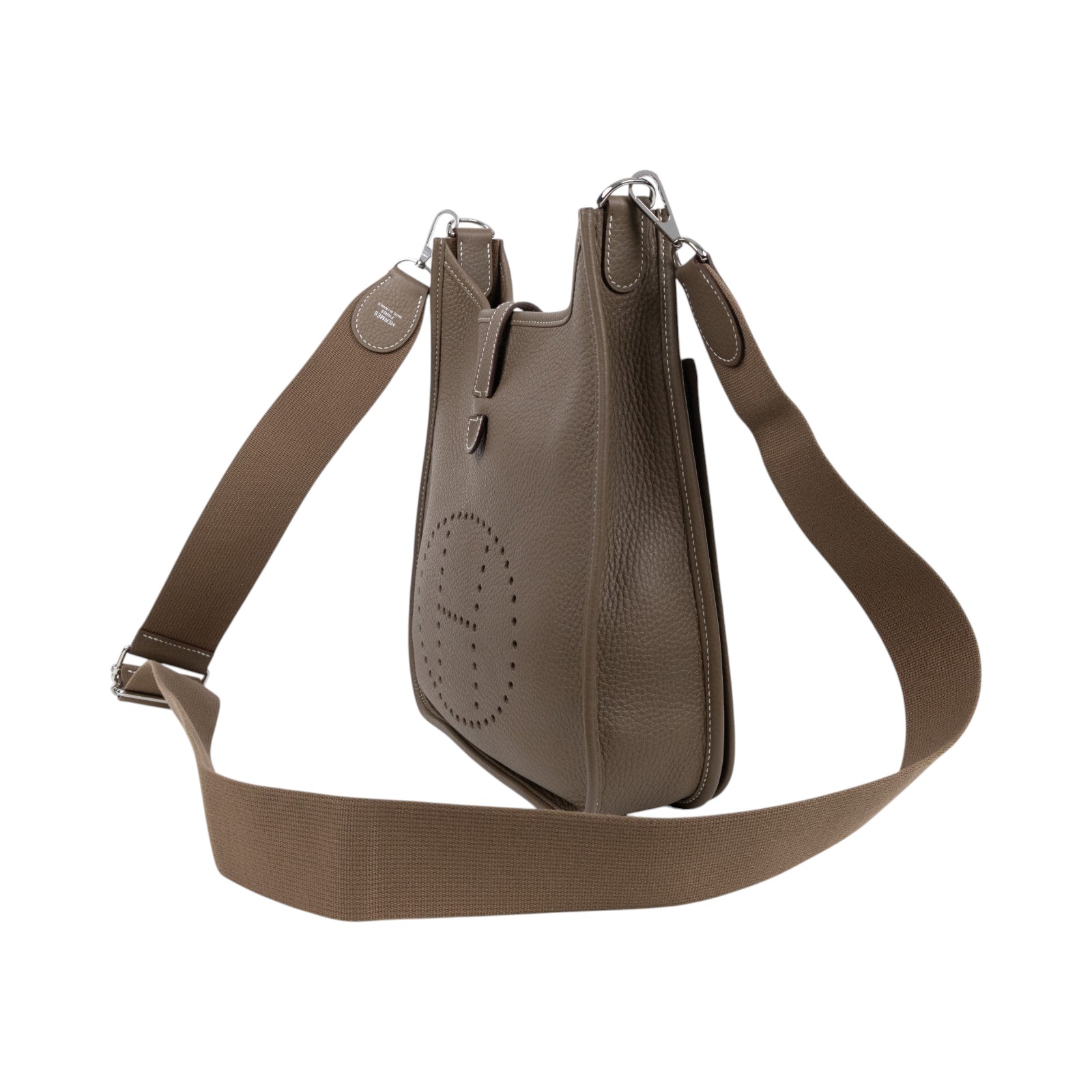 愛馬仕 Hermes Evelyne Bag 伊芙琳包 29 馬蹄型 EV29 W BS 009 ZB W刻大象灰 EVELYNE29 防塵袋/背帶