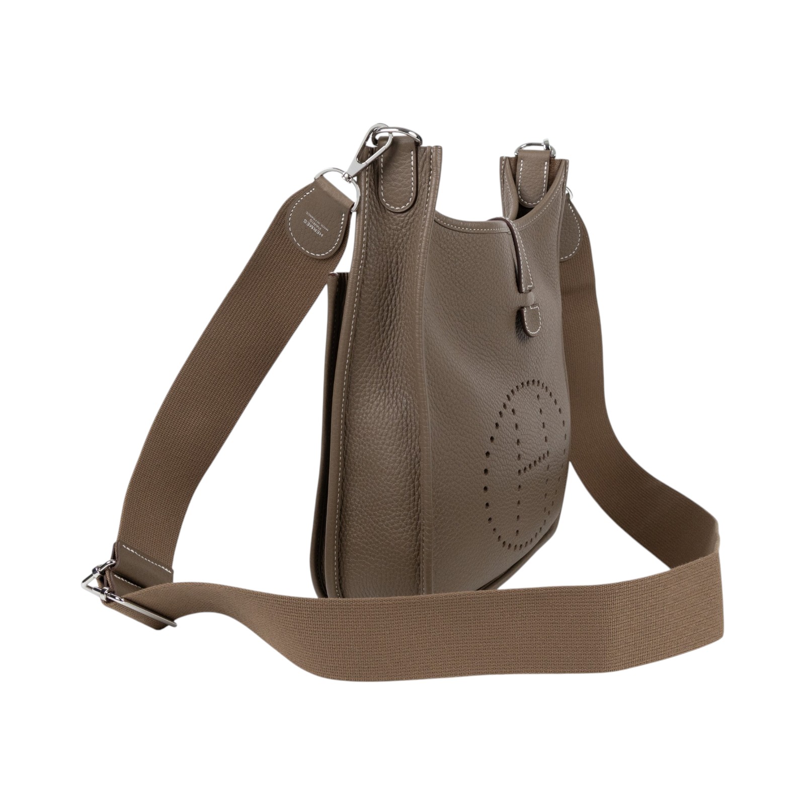 愛馬仕 Hermes Evelyne Bag 伊芙琳包 29 馬蹄型 EV29 W BS 009 ZB W刻大象灰 EVELYNE29 防塵袋/背帶