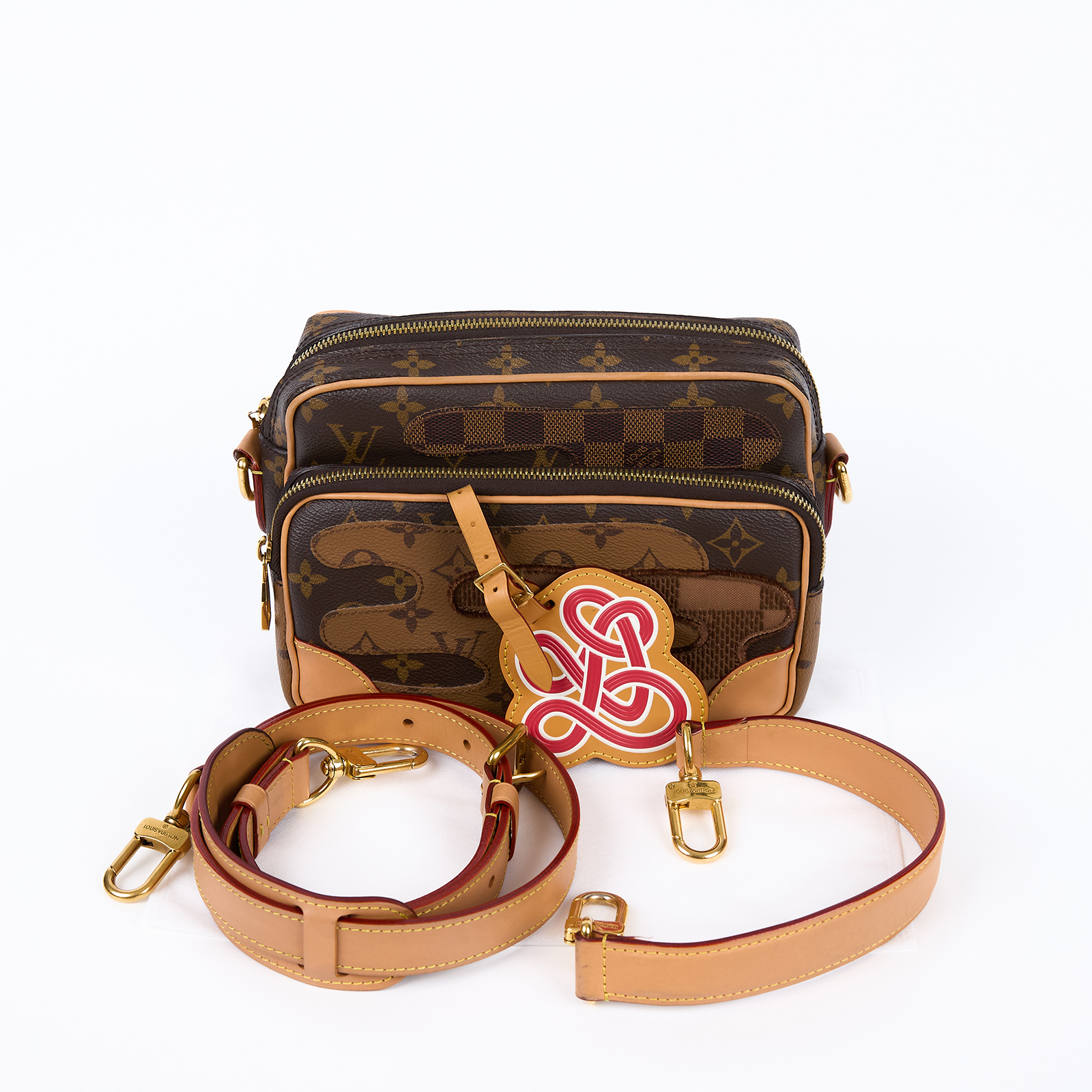 路易威登 LOUIS VUITTON Nil 斜背包 肩背包 手提包 M26068 原花NIL AUTRES TOILES 背帶2/吊牌(晶片消磁)