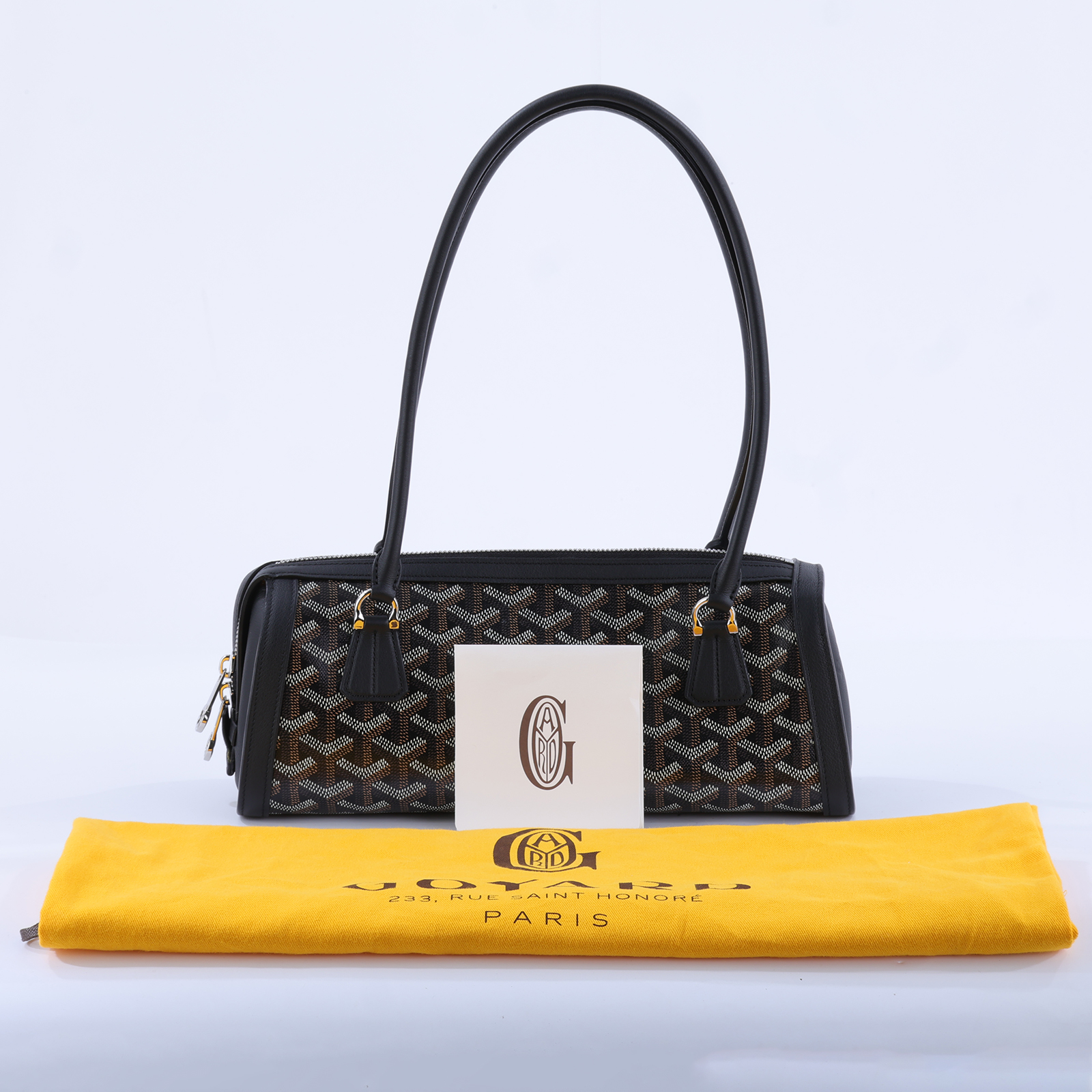 高雅德 GOYARD Bonbonniere 手提包 肩背包 PM BONBONPMLTY 黑Bonbonniere法棍包 防塵袋