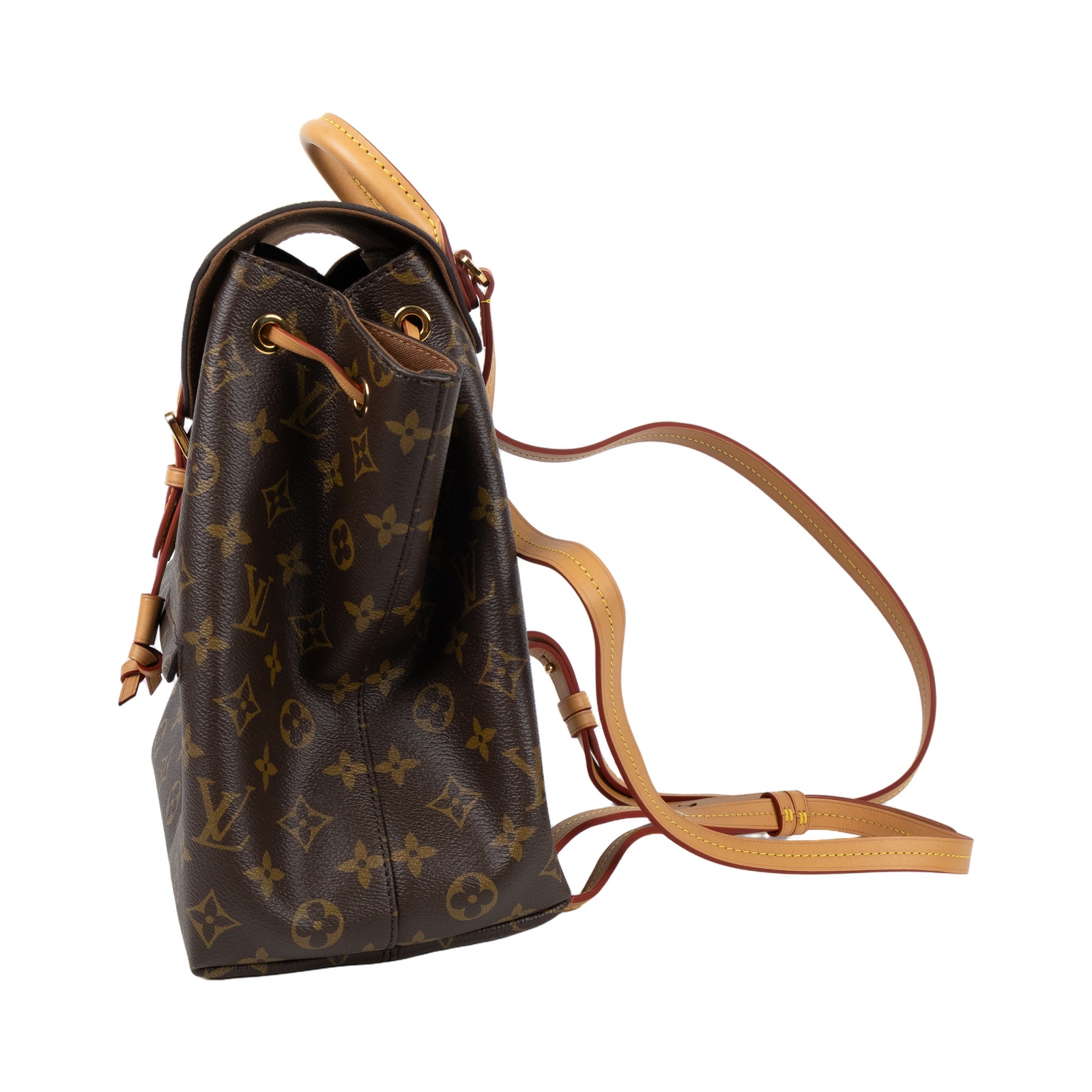 路易威登 LOUIS VUITTON Montsouris PM 後背包 經典帆布 M45501 晶片款  原廠盒子/防塵袋/吊飾
