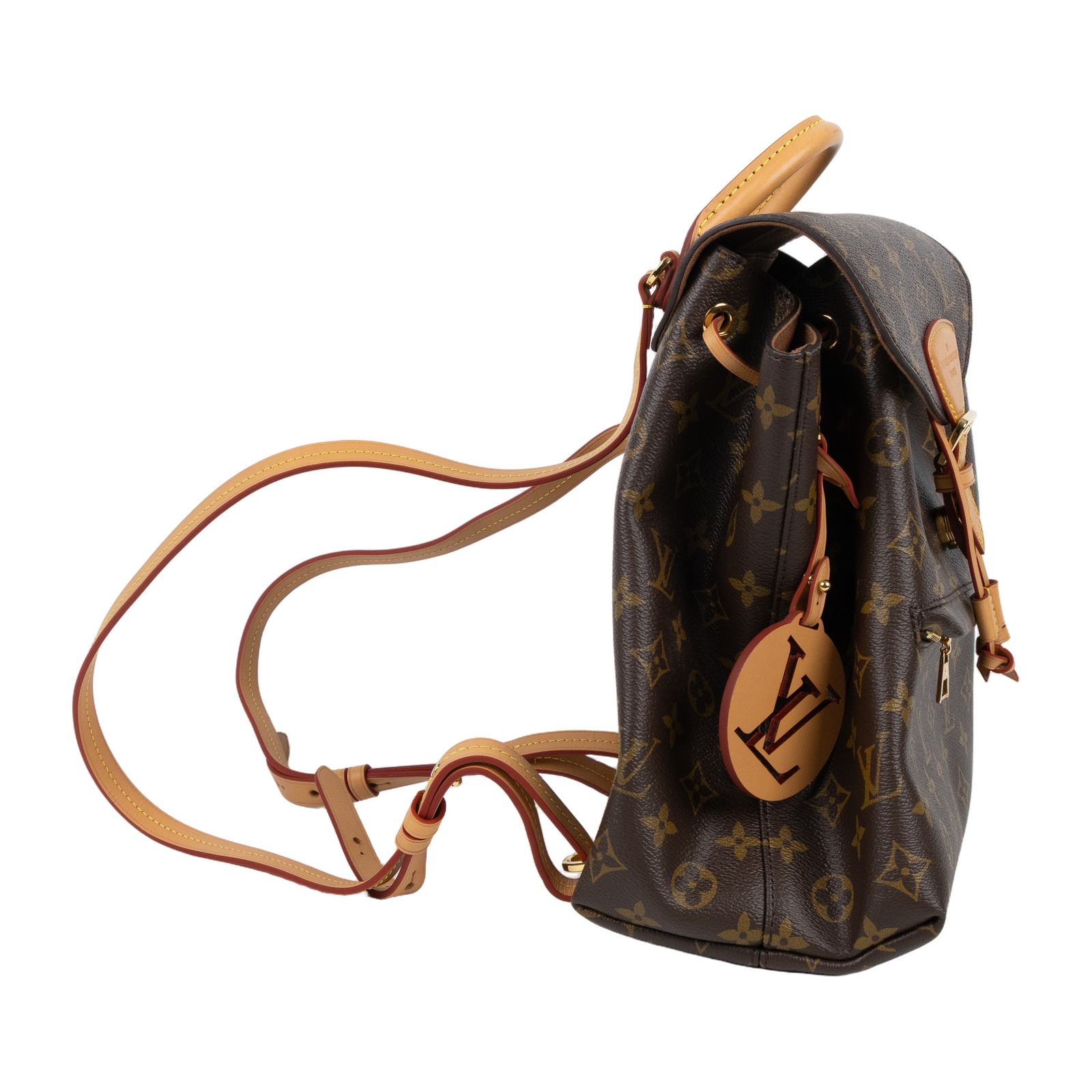路易威登 LOUIS VUITTON Montsouris PM 後背包 經典帆布 M45501 晶片款  原廠盒子/防塵袋/吊飾