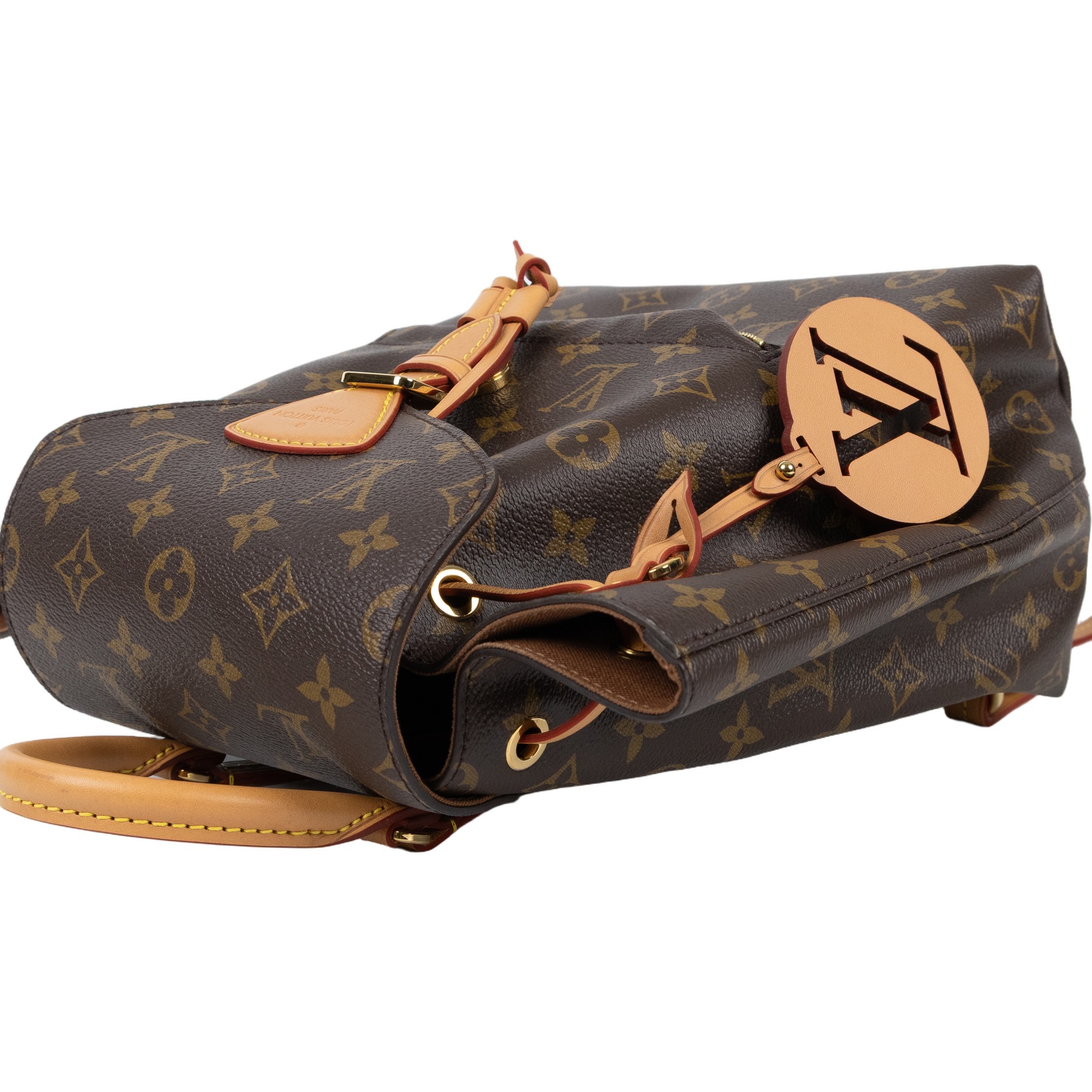 路易威登 LOUIS VUITTON Montsouris PM 後背包 經典帆布 M45501 晶片款  原廠盒子/防塵袋/吊飾