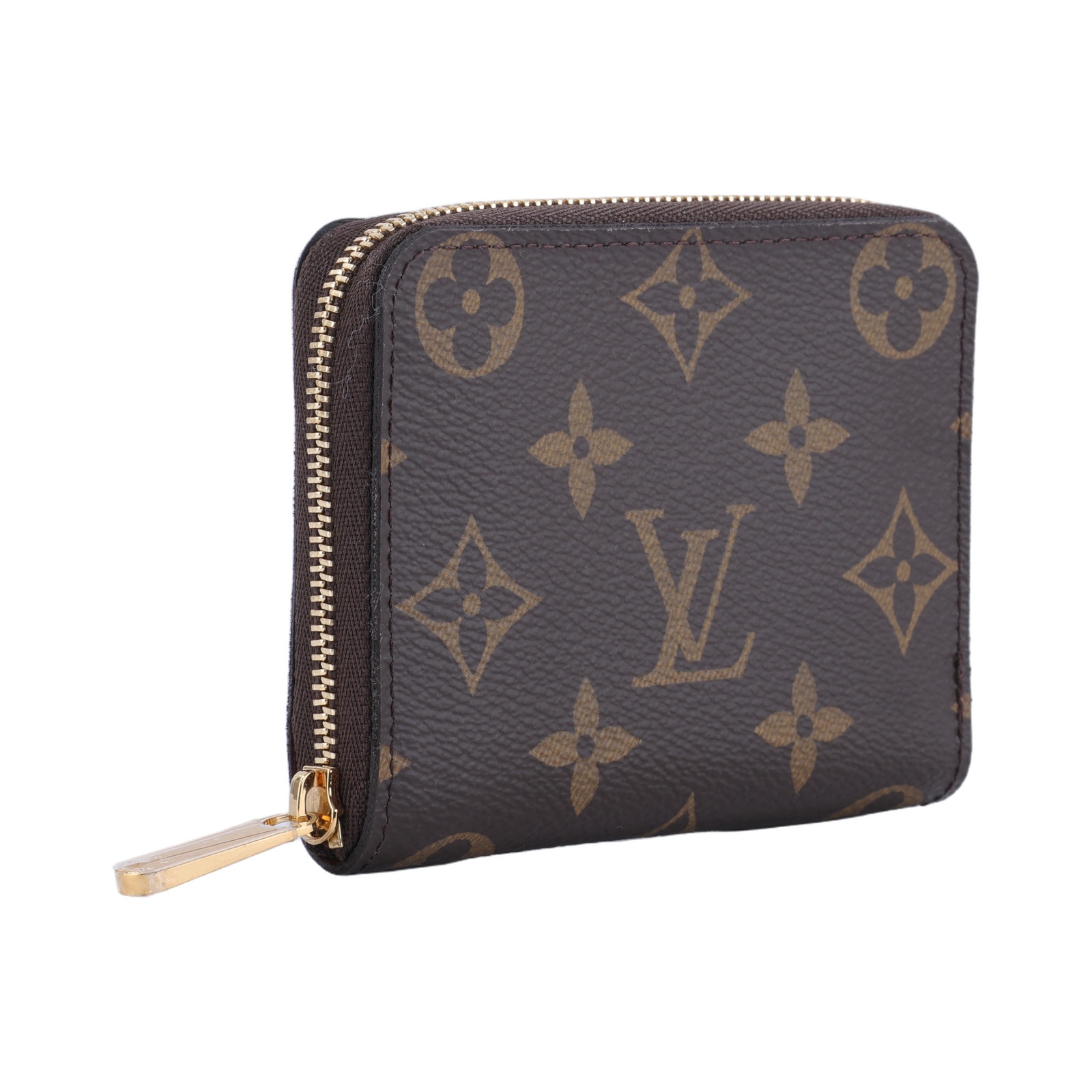 路易威登 LOUIS VUITTON 拉鏈零錢包 經典帆布 M60067 晶片款 原花拉鍊短夾 原廠盒子/防塵袋