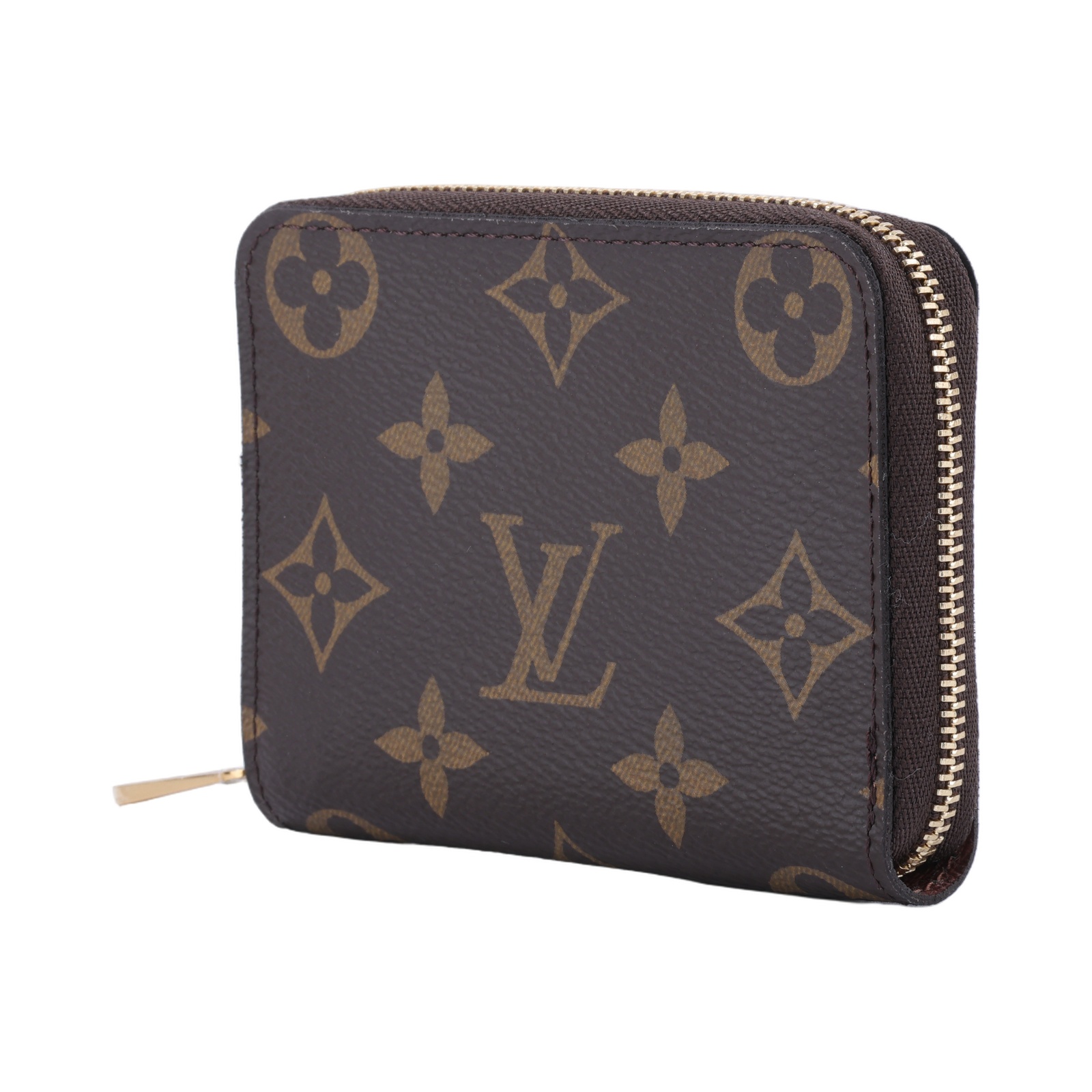 路易威登 LOUIS VUITTON 拉鏈零錢包 經典帆布 M60067 晶片款 原花拉鍊短夾 原廠盒子/防塵袋