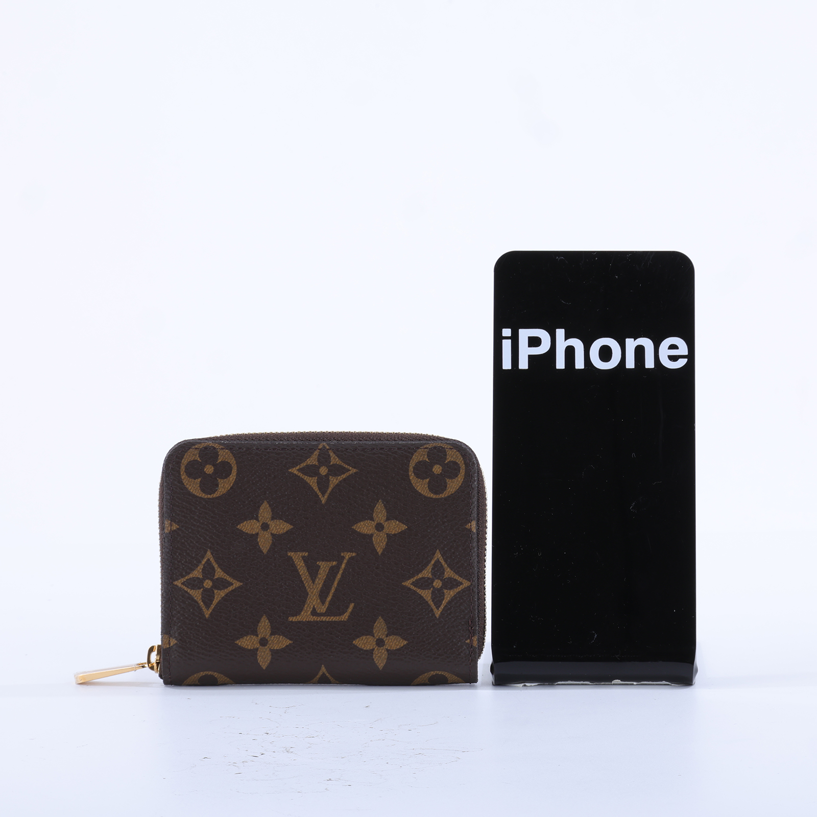 路易威登 LOUIS VUITTON 拉鏈零錢包 經典帆布 M60067 晶片款 原花拉鍊短夾 原廠盒子/防塵袋