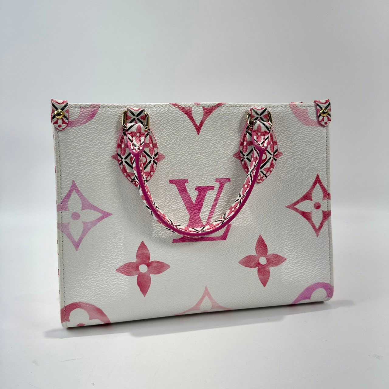 路易威登 LOUIS VUITTON OnTheGo PM 花卉 肩背 手提包 M22976 晶片款  原廠盒子/防塵袋/保證卡/發票