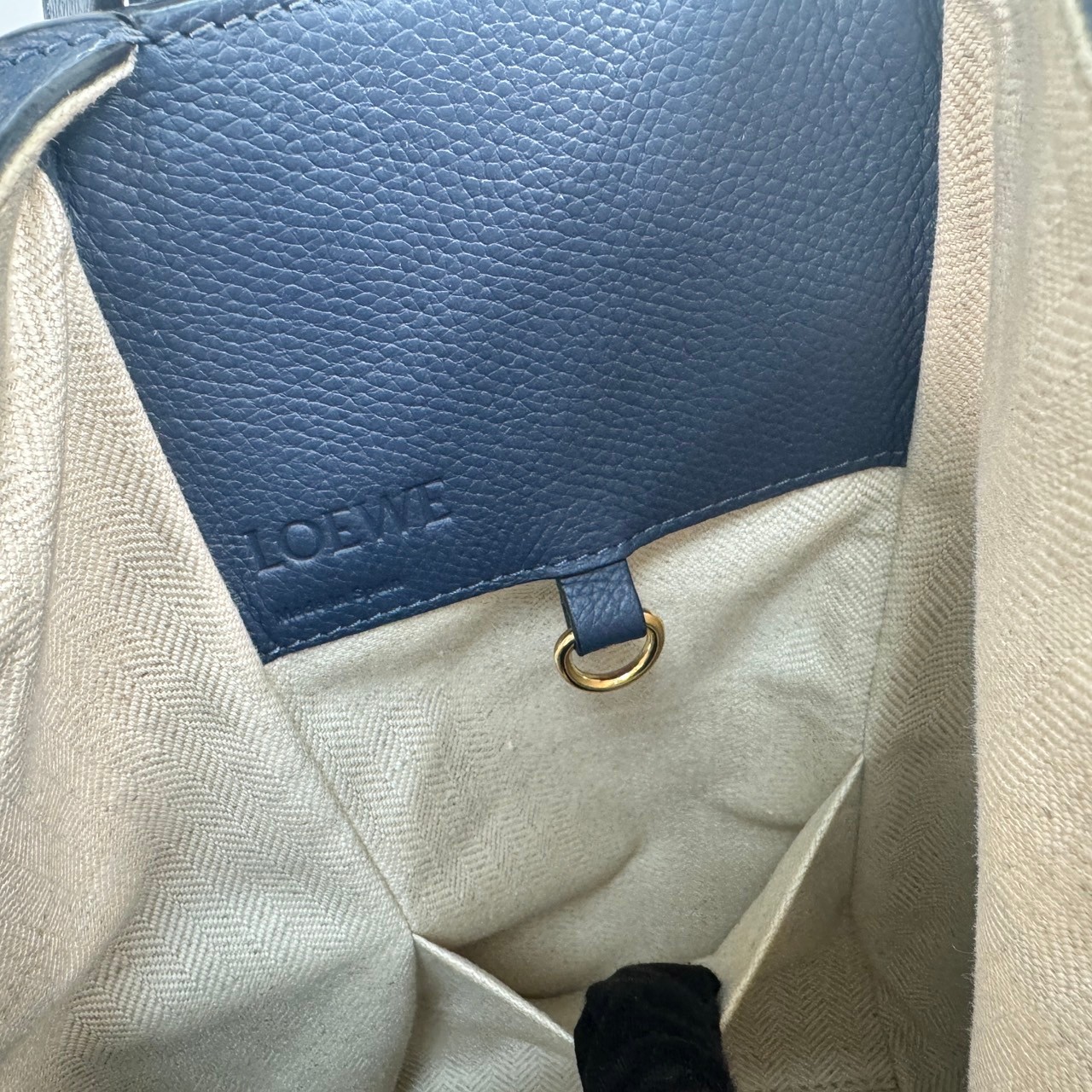 羅意威 LOEWE Small Hammock bag  手提 斜背包  藍HAMMOCK SMALL 防塵袋