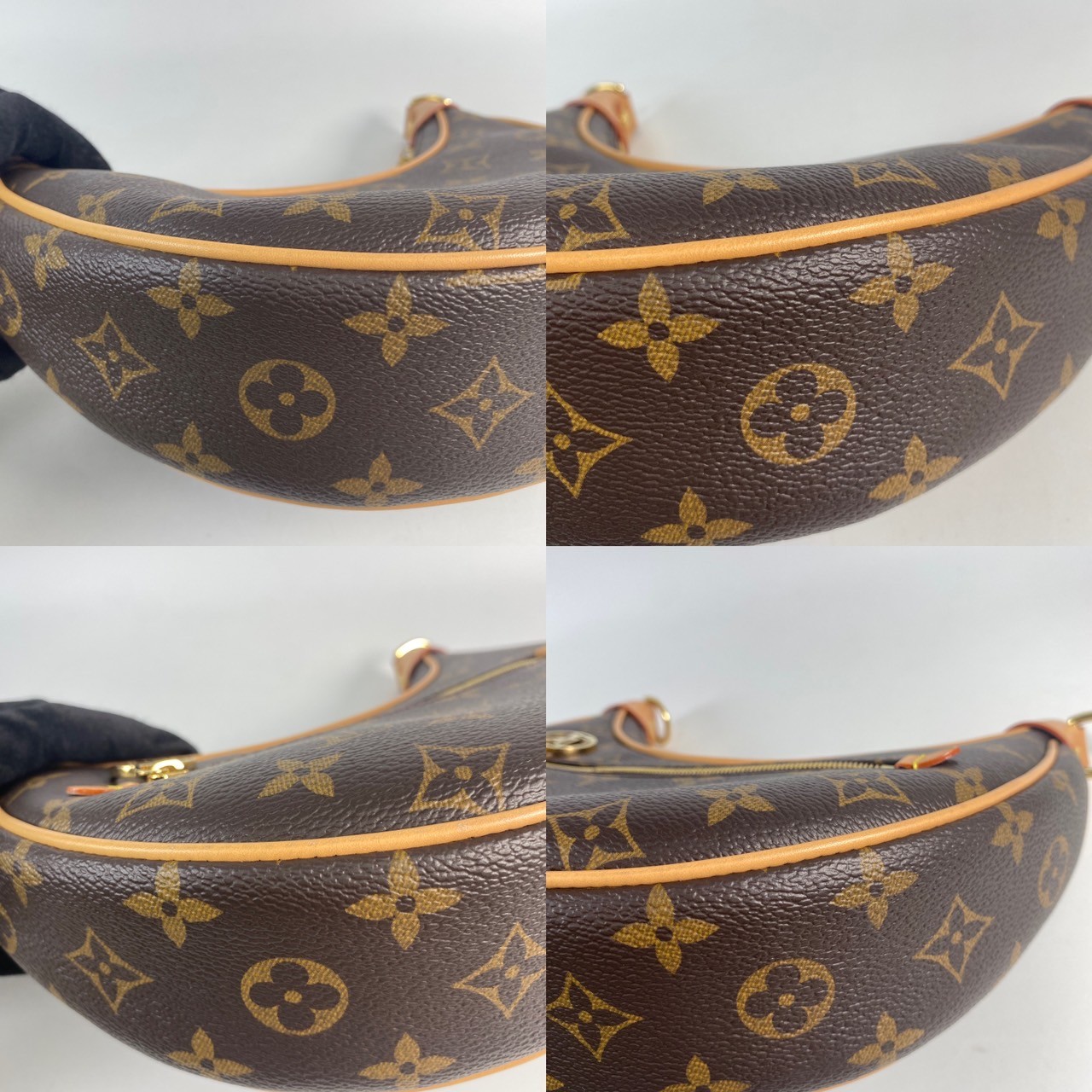 路易威登 LOUIS VUITTON Loop 半月 法棍包 豌豆包 老花 腋下單肩包 M81098 原花LOOP PM 防塵袋