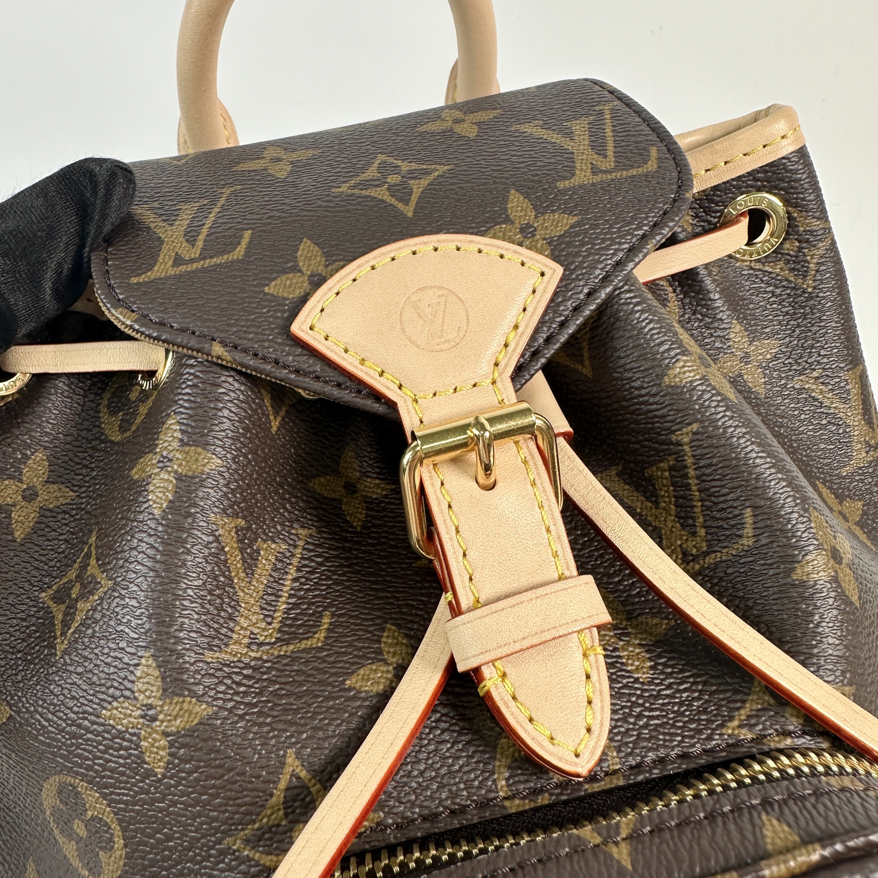 路易威登 LOUIS VUITTON Montsouris Mini 後背包 經典帆布 M11199 晶片款 原花Montsouris Mini後背包 防塵袋