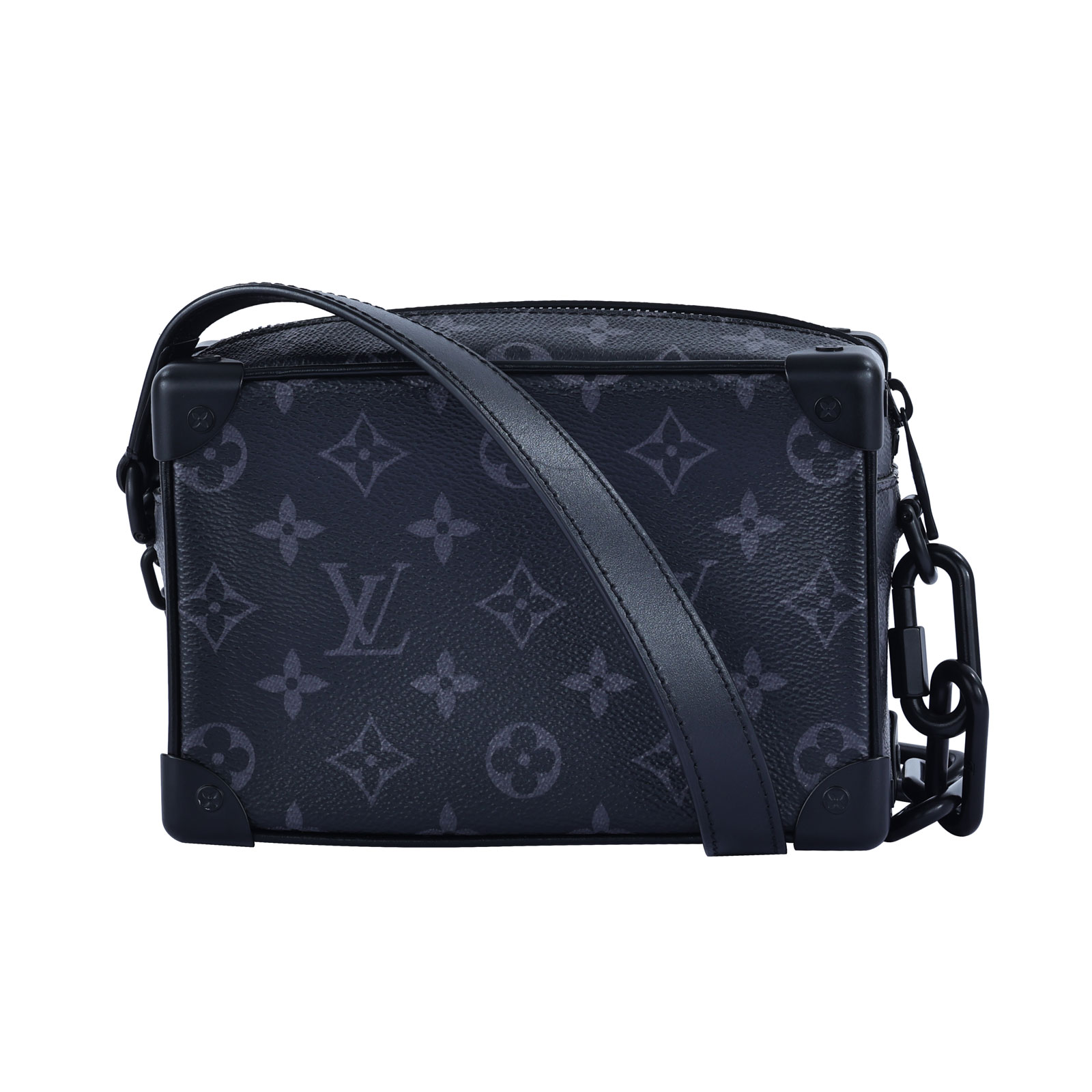 路易威登 LOUIS VUITTON Mini Soft Trunk 迷你 隨身包 黑色 M44735 晶片款 黑Mini Soft Trunk 防塵袋