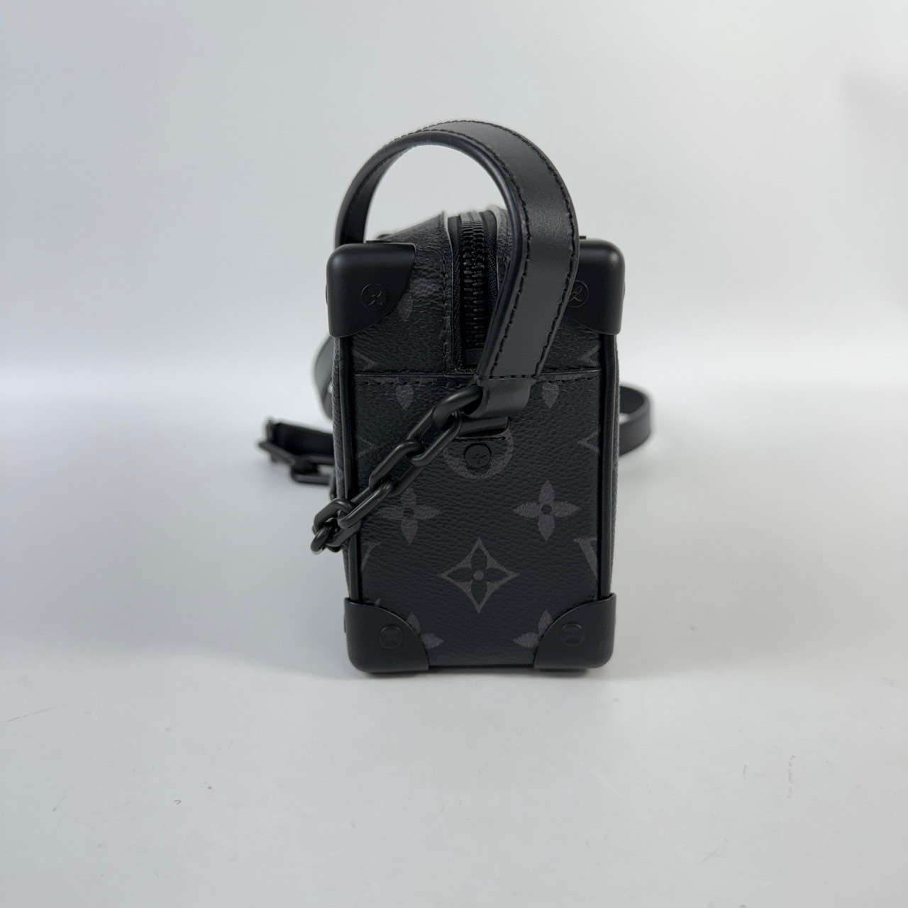 路易威登 LOUIS VUITTON Mini Soft Trunk 迷你 隨身包 黑色 M44735 晶片款 黑Mini Soft Trunk 防塵袋