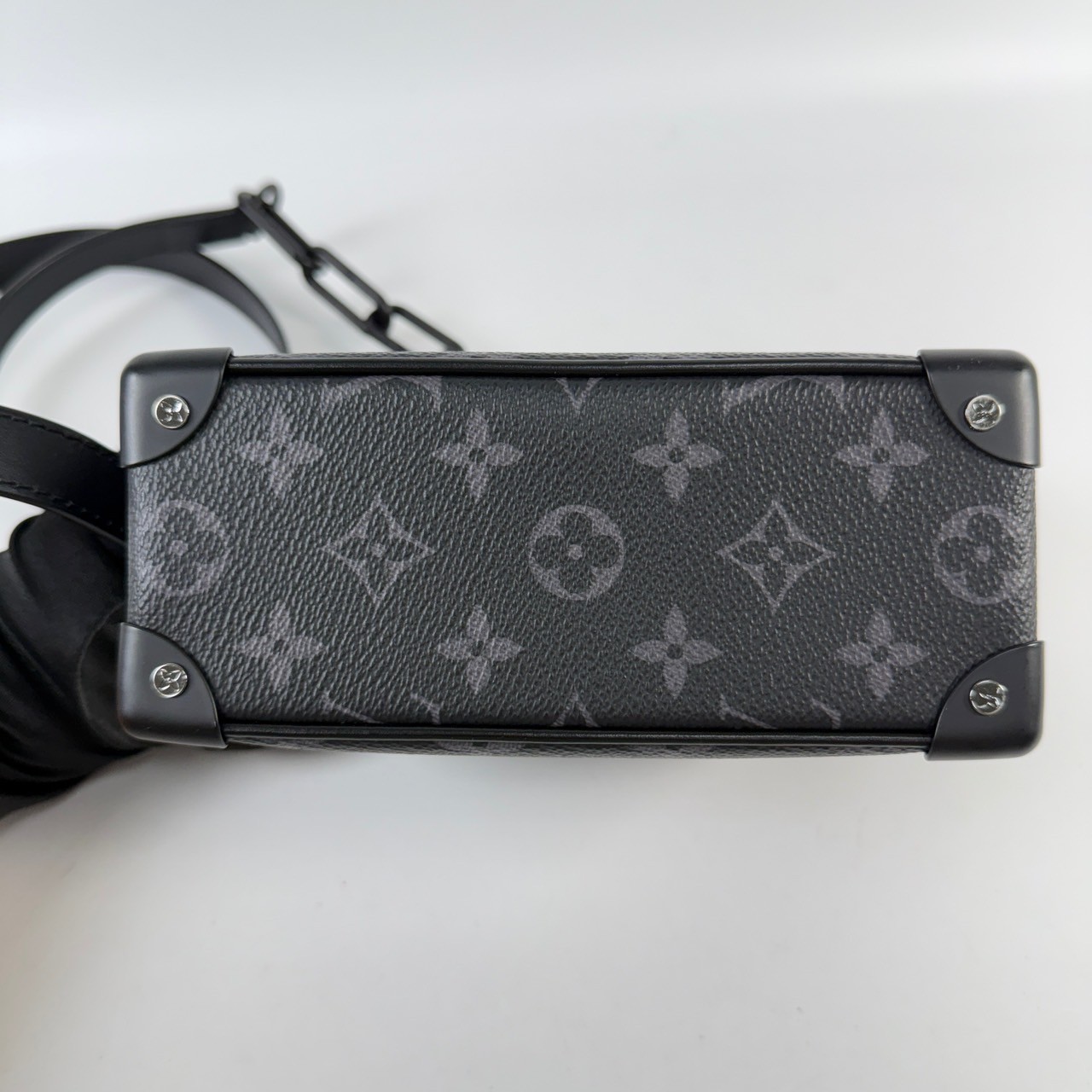 路易威登 LOUIS VUITTON Mini Soft Trunk 迷你 隨身包 黑色 M44735 晶片款 黑Mini Soft Trunk 防塵袋