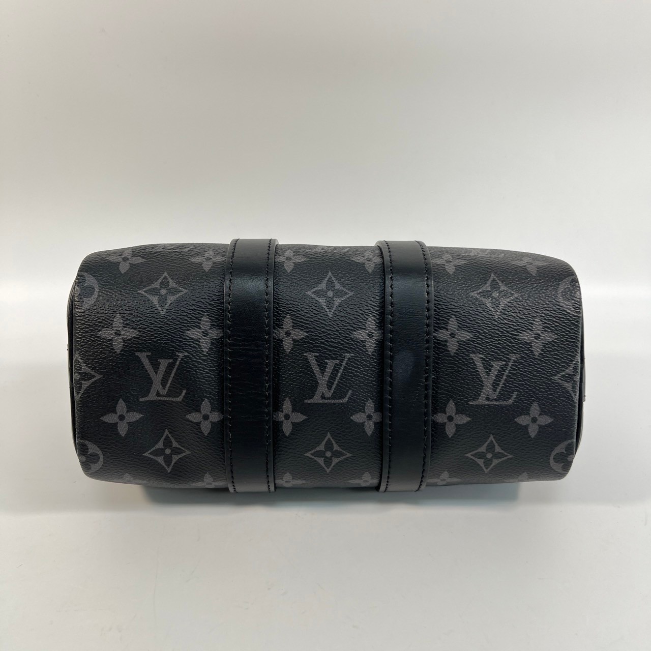 路易威登 LOUIS VUITTON Keepall Bandoulière 25 手提 肩背 波士頓包 Reverse帆布 黑色 M46271 晶片款  原廠盒子/防塵袋/購買證明